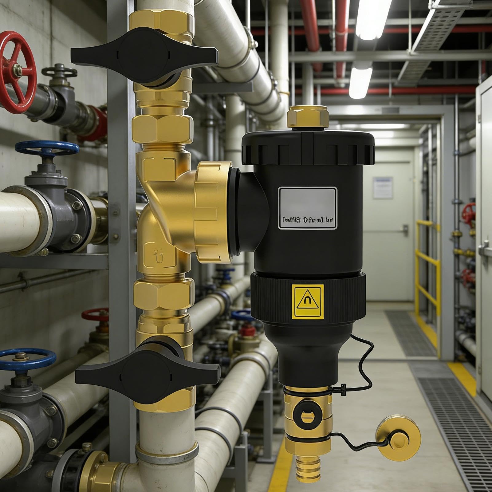 Filtro Industriale Per Caldaia Filtrazione A Parete Con Filettatura Dn20 | Filtro Acqua Caldaia Industriale per la Purificazione del Riscaldamento Centralizzato