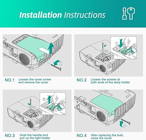 Miniatura 4 de Bombilla de repuesto NP39LP con carcasa para proyector NEC NP-P502H NP-P502W P502H P502H P502HL P502W (bombilla original en el interior)