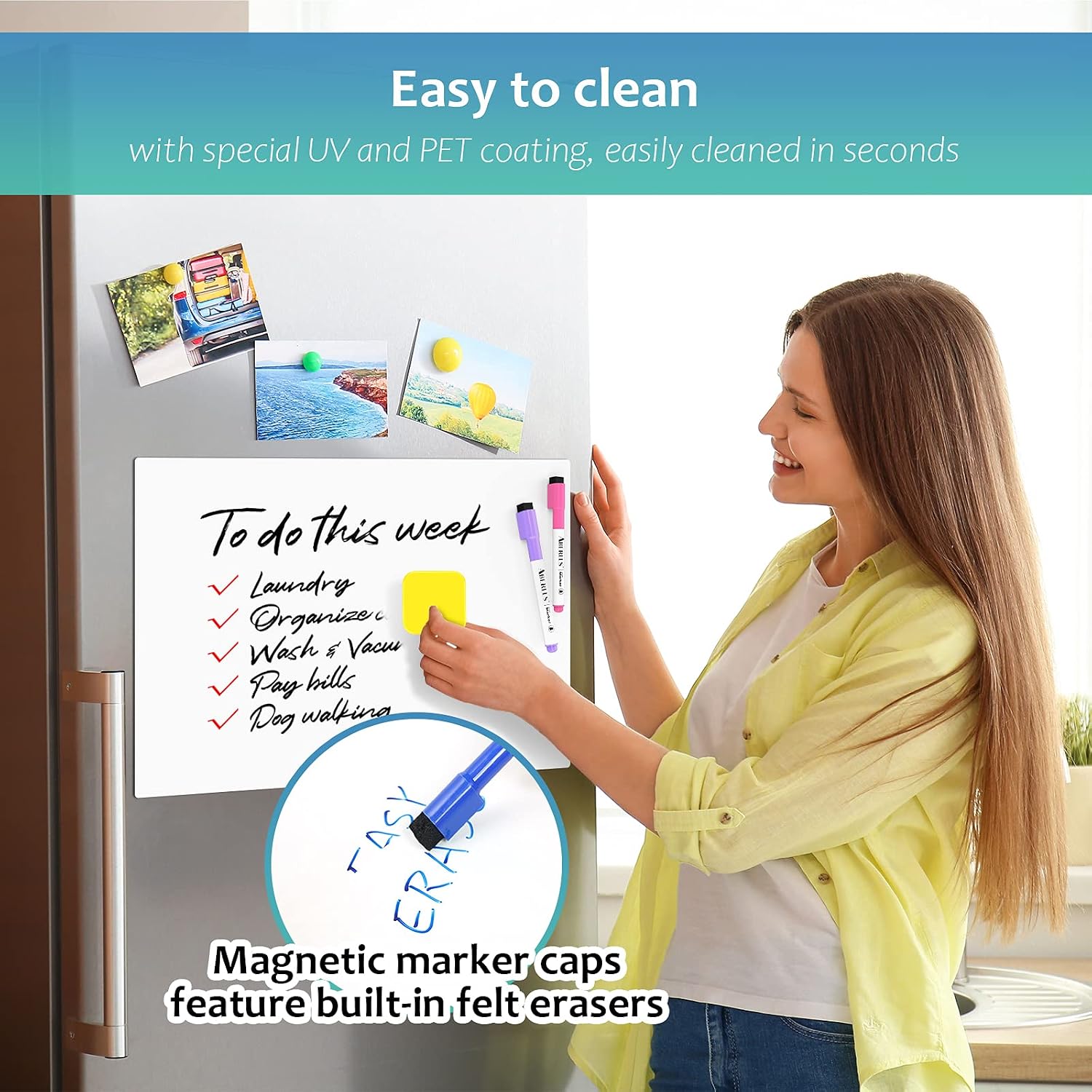 Magnetic Dry Erase Board, 4.3 Star,498