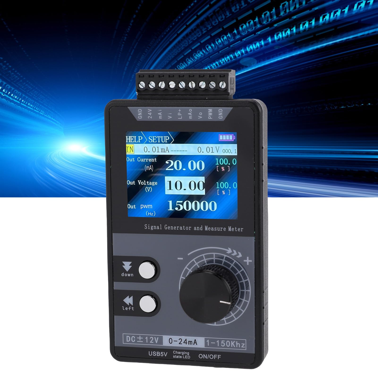 Generic Generatore di Segnali Regolabile Design Compatto e Simulatore di Corrente di Tensione Ad Alta Precisione per Calibrazione PLC e Test LED 4-20 MA