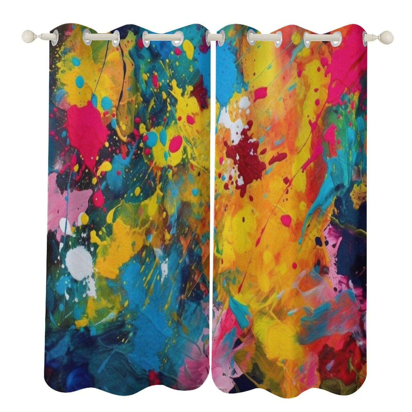 Rideaux occultants pour chambre et salon moderne coloré