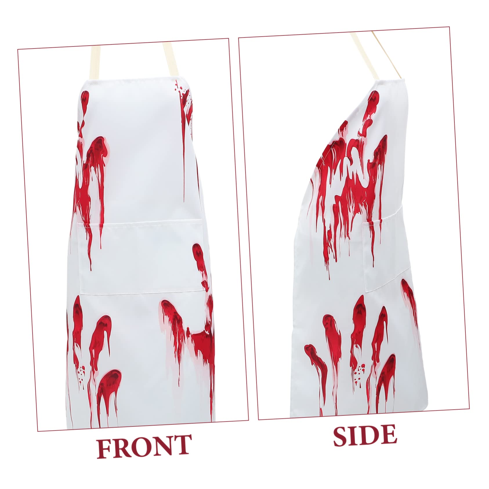 TOPBATHY 4 Piezas Delantal de sangre delantal de halloween espeluznante halloween accesorios disfraz de cocina de es de