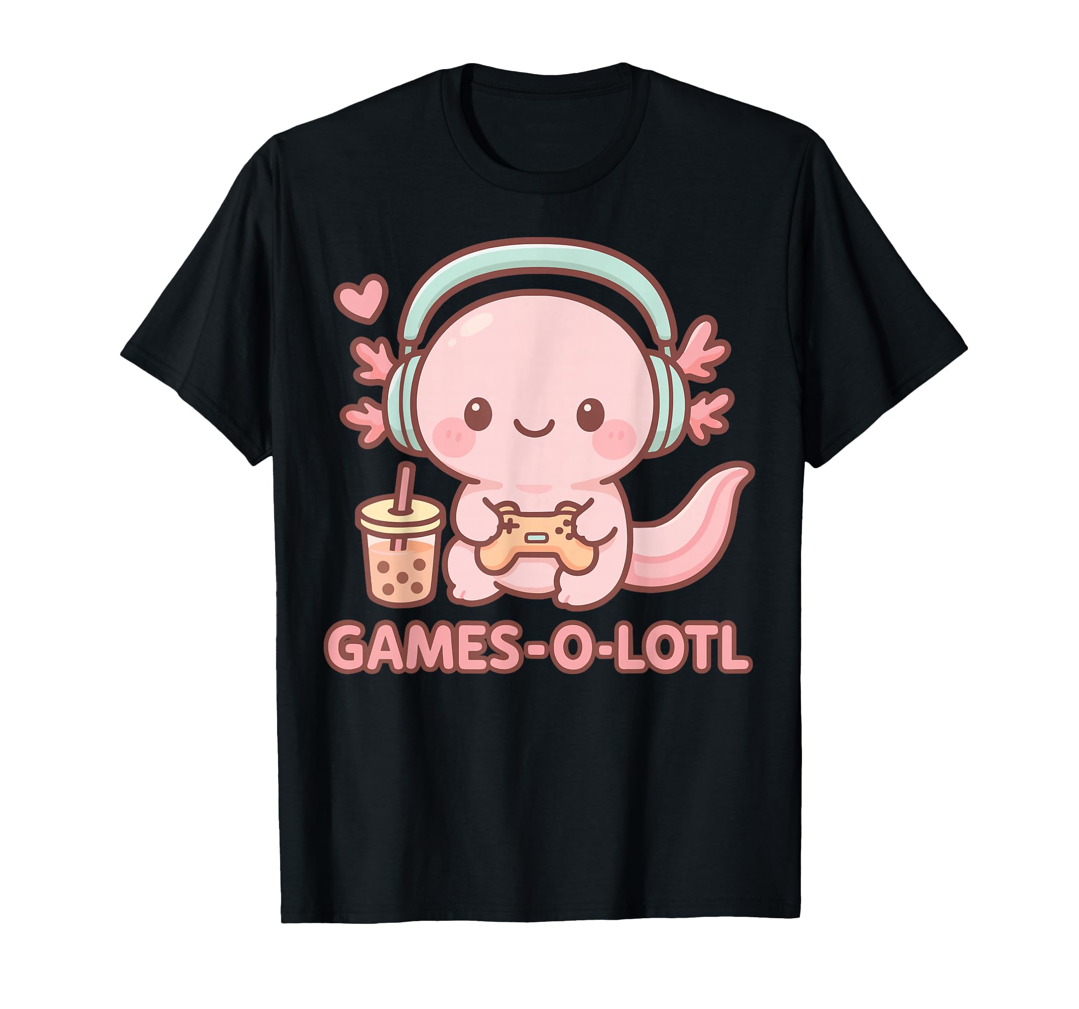 Gamesolotl Axolotl Gamer Gaming Anime T-Shirt