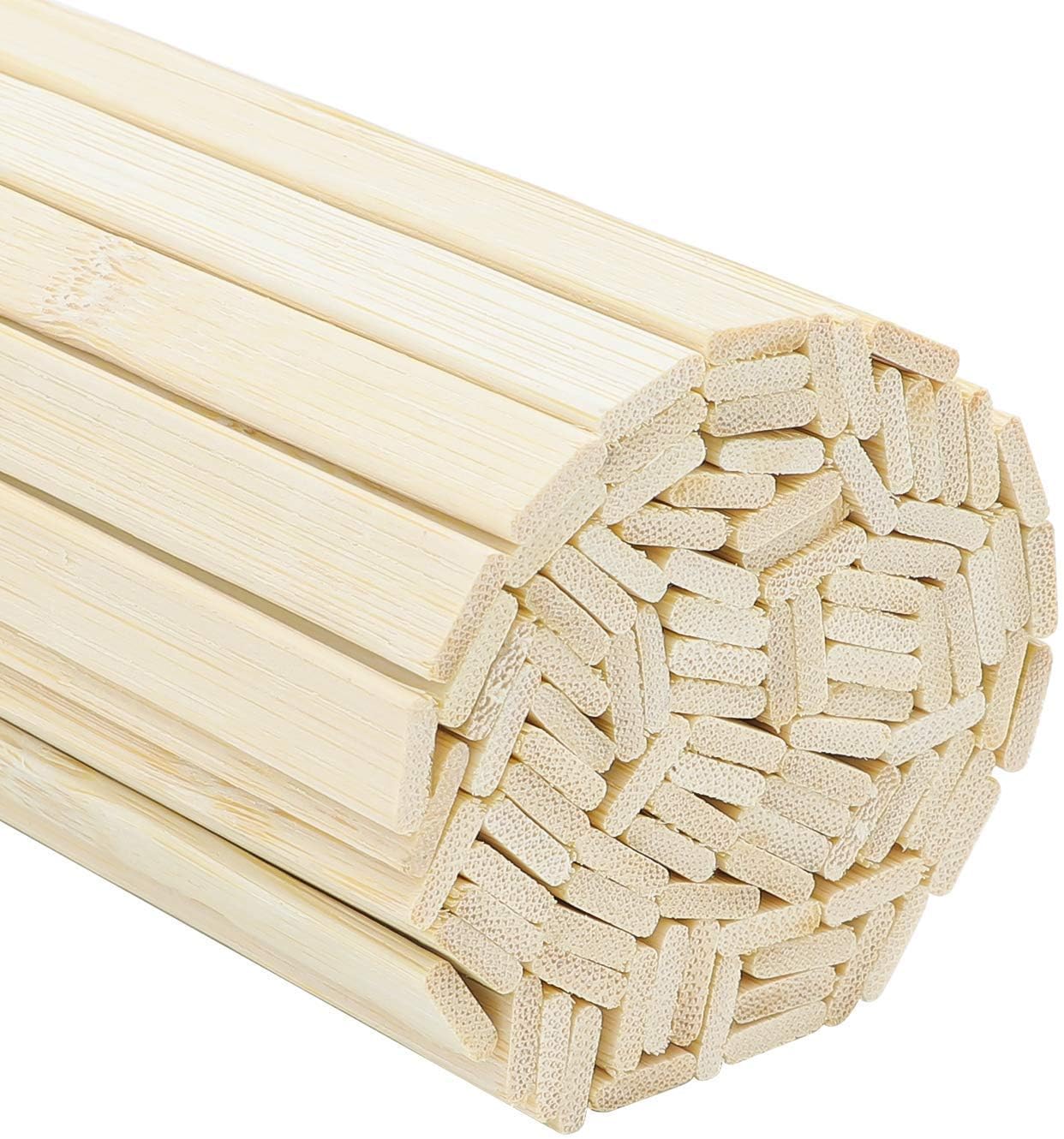 Natural Bamboo Wood Stick Extra Long (Pack of 100) - 40 cm - Wooden Stick Bamboo Stick for Craft