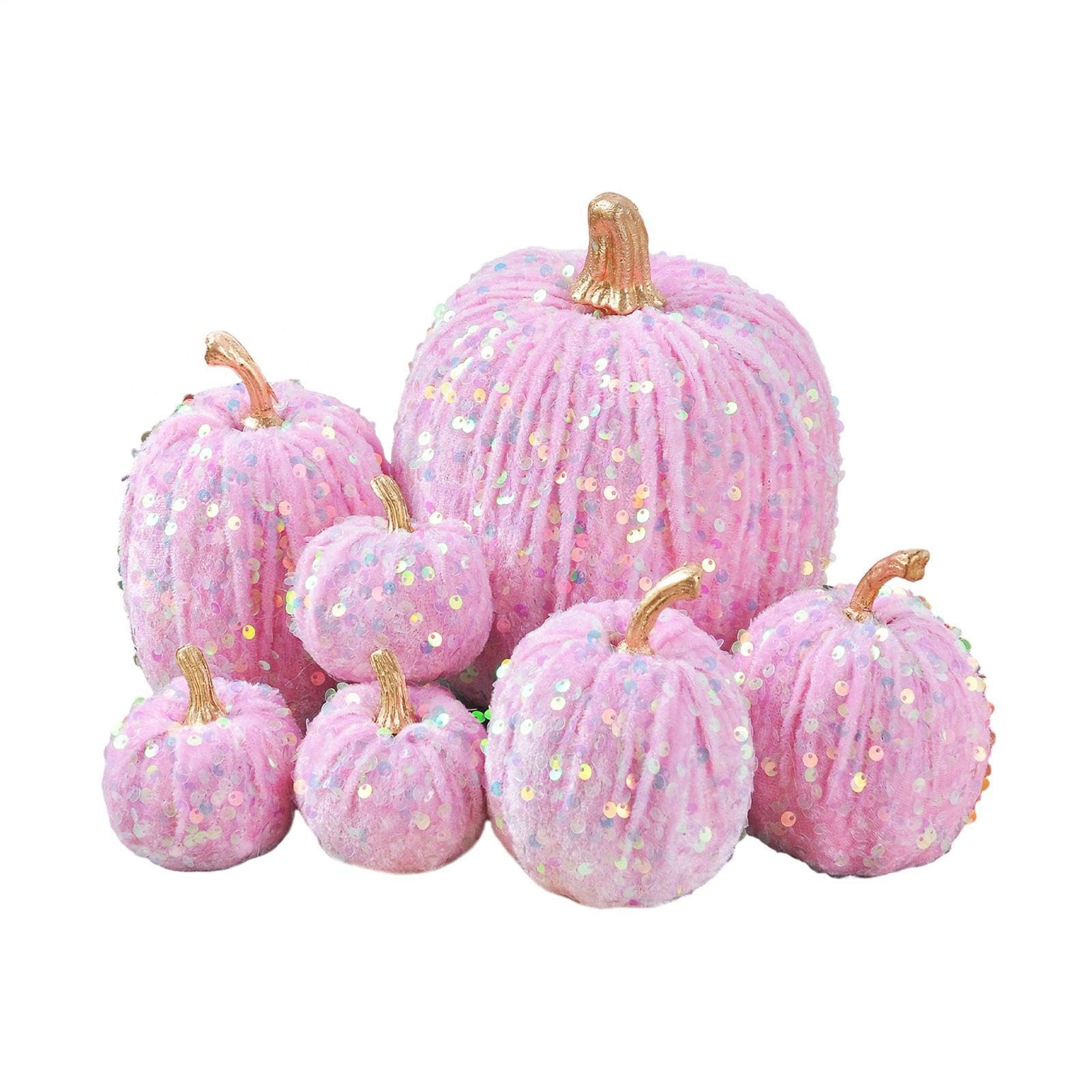 Velluto autunno decorazione artificiale velluto paillettes Figurine