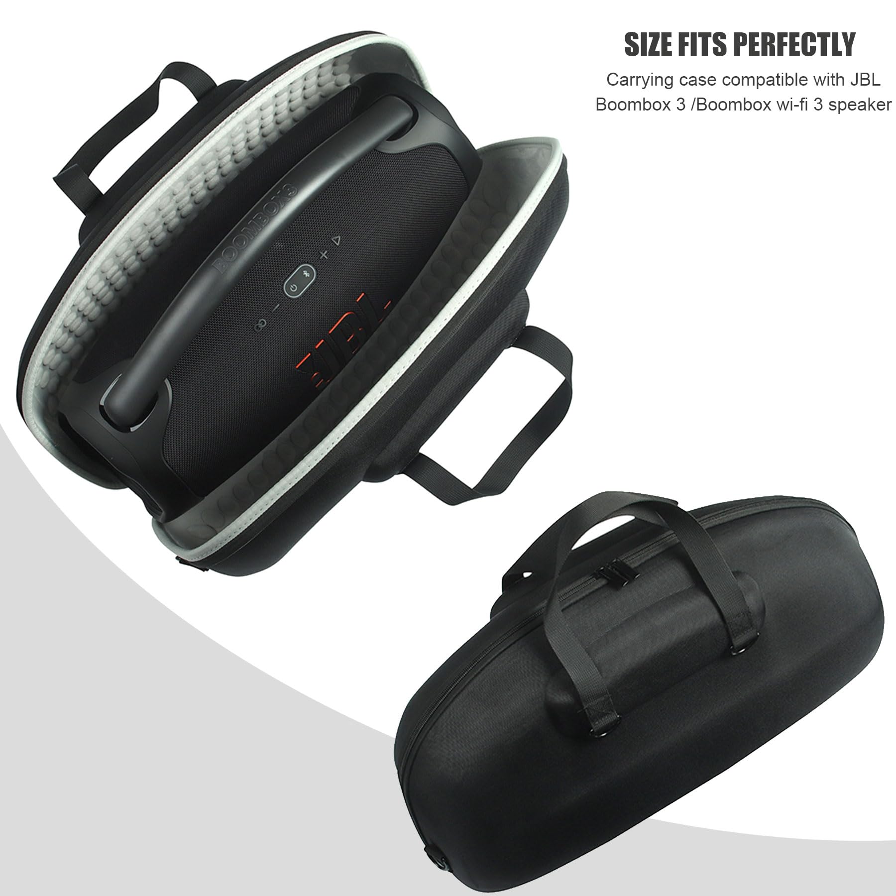 Tracolla Protettiva Per JBL Boombox 3 E 2 - Custodia Viaggio Impermeabile Con Porta Accessori - Foto 2