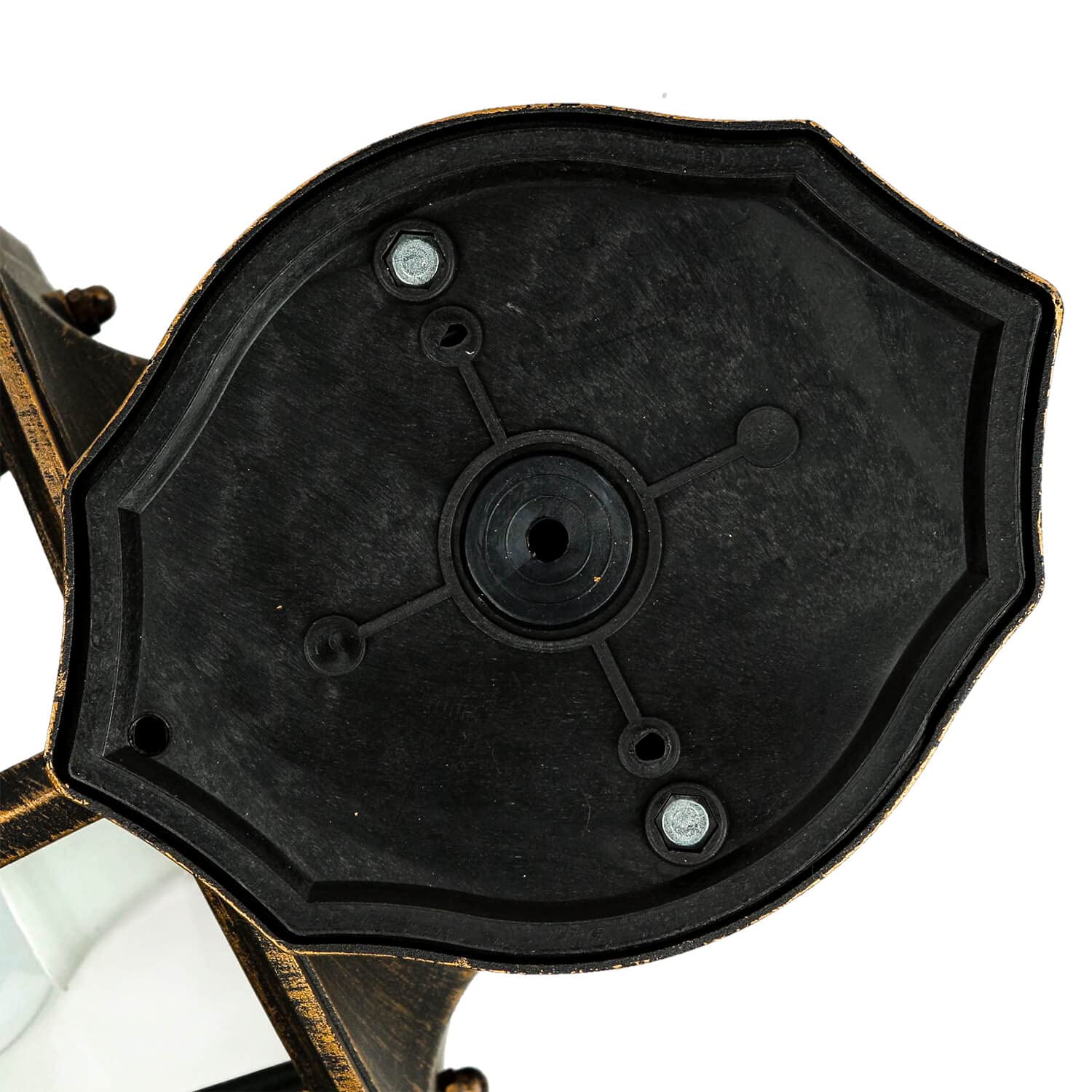 Licht-Erlebnisse Außenwandlampe Glas Aluminium in Kupfer Antik IP44 Haustür Terrasse B:17 cm E27 Rustikale Laterne nostalgische Außenleuchte Garten PARIS