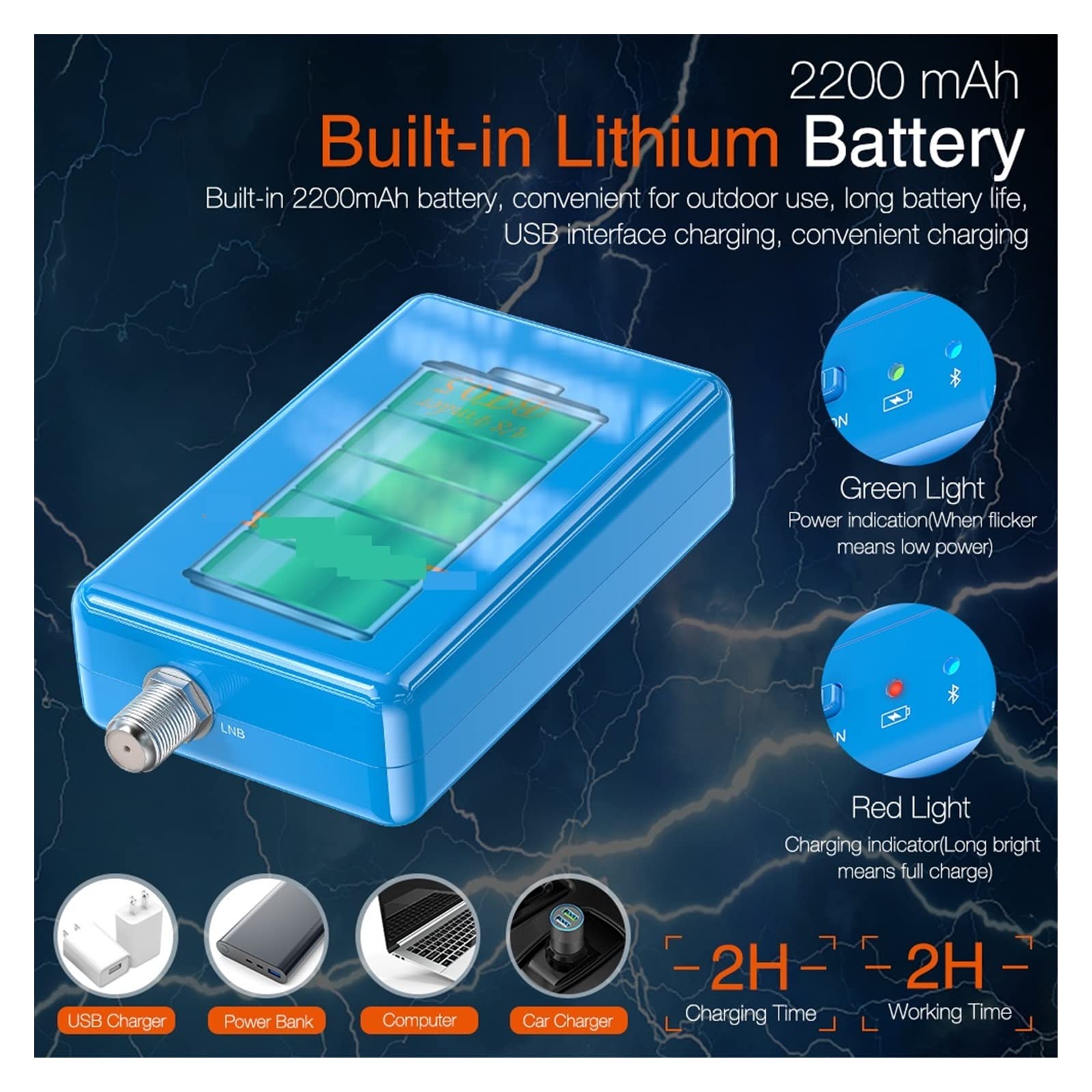 Compteur de Mesure de Signal V8 Finder Max Signal Satellite 4.3in LCD