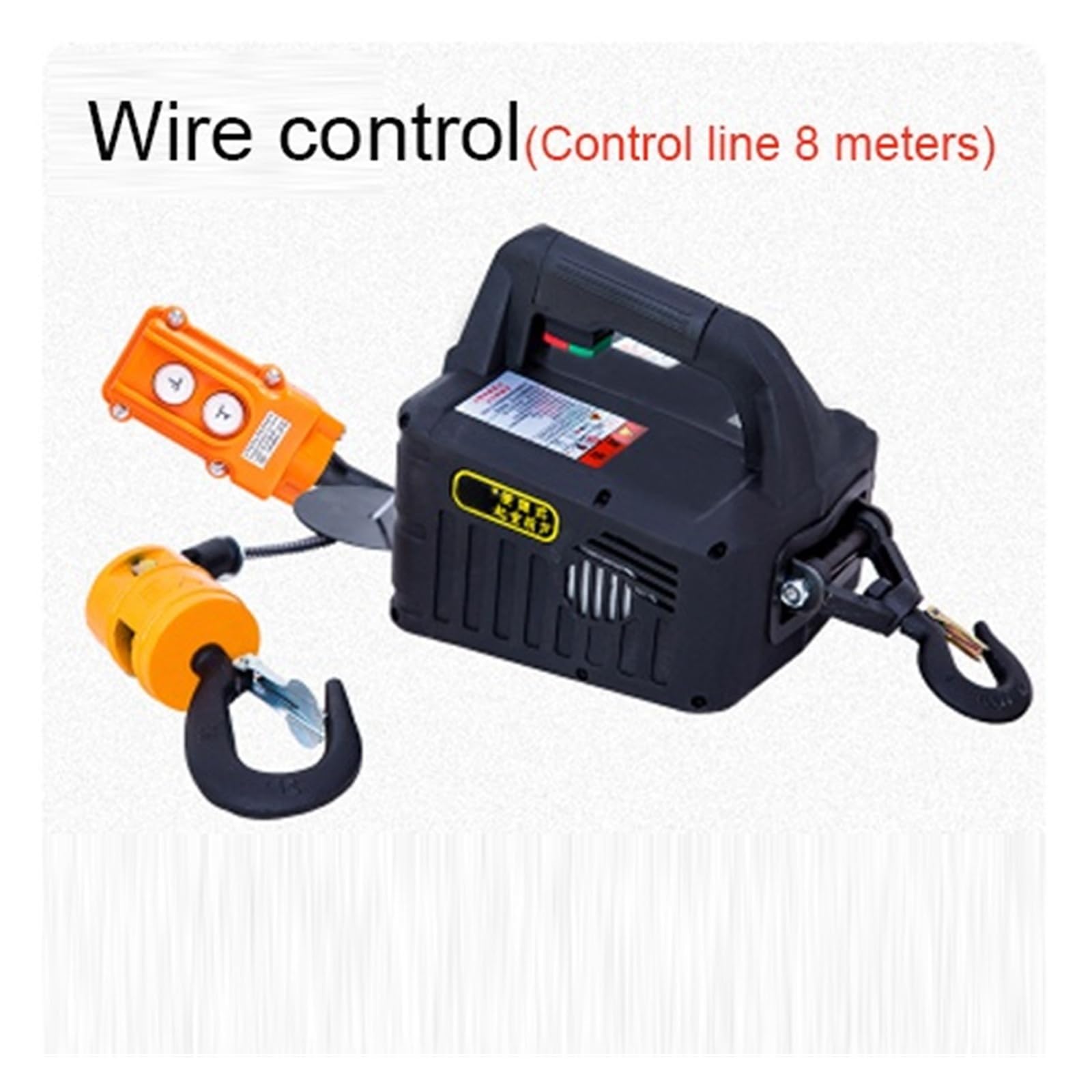 500kg Zdalnie sterowany dźwig linowy elektryczny wciągnik aluminiowy do użytku domowego wewnątrz mały Do użytku DIY(Remote control,200 Kg 19m)