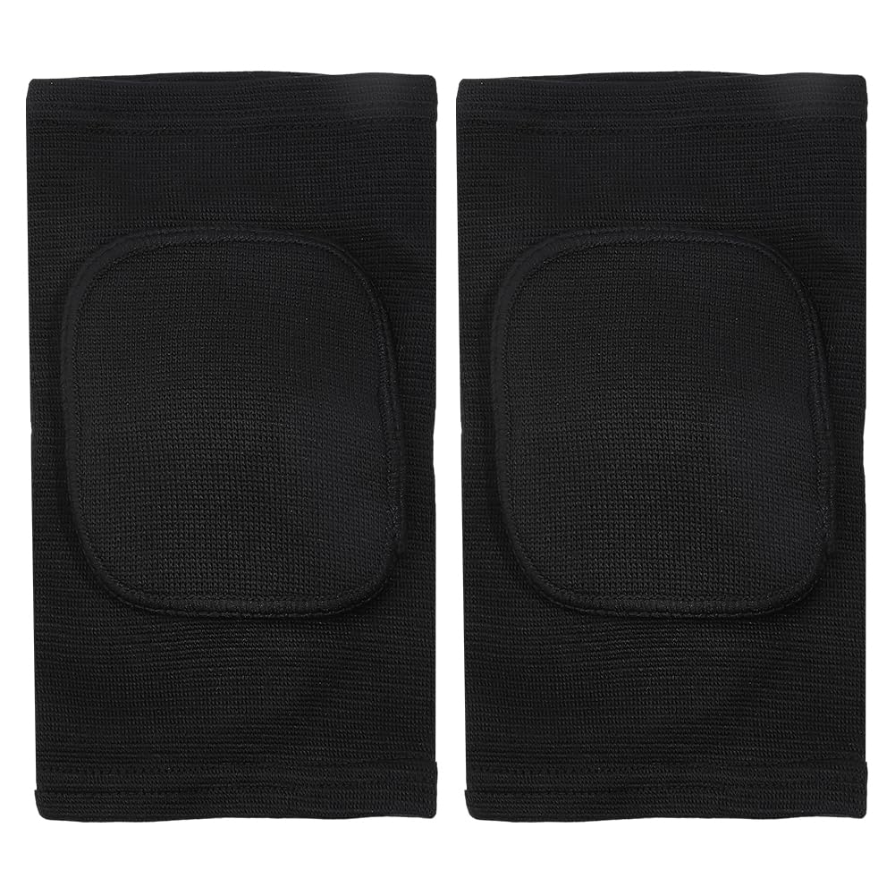 GORGECRAFT 21 * 13cm Elbow Pads with Thicken Sponge Pad 1 Pair Tandem Elbow Pads Volleyball Arm Brace Pad Knee Protector Support Strap Black Breathable Anti Col Knee Sleeve for Men Women Elderly