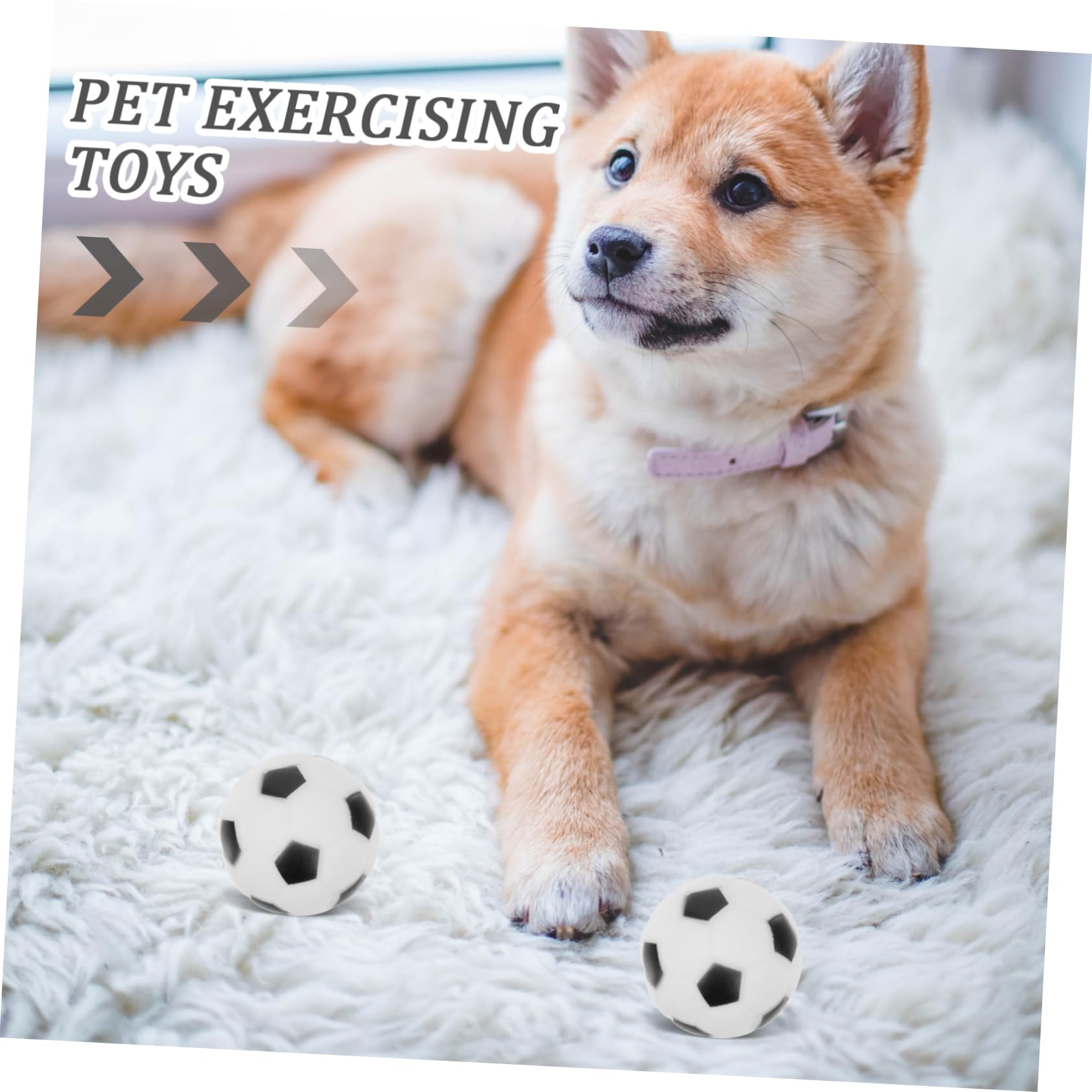 Toddmomy 20pièces Jouets à Mordre Soccer pour Chiens Jouets à Mastiquer Couiner pour Chiots Actifs Et Joueurs Agressifs