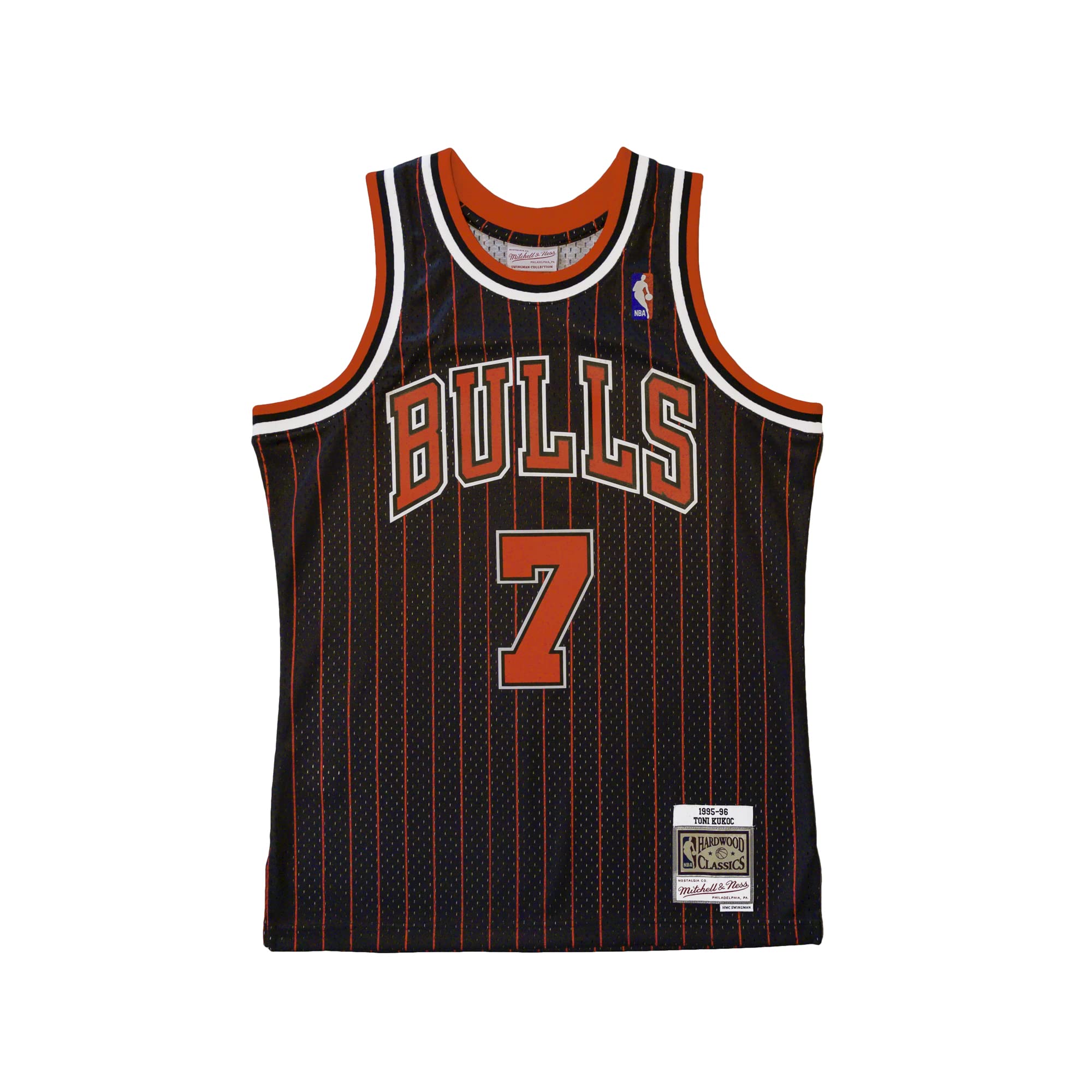 TONI KUKOC スイングマンジャージ　トニ・クーコッチ NEW 1997-98 Toni Kukoc #7 Bulls Mens Mitchell & Ness Red