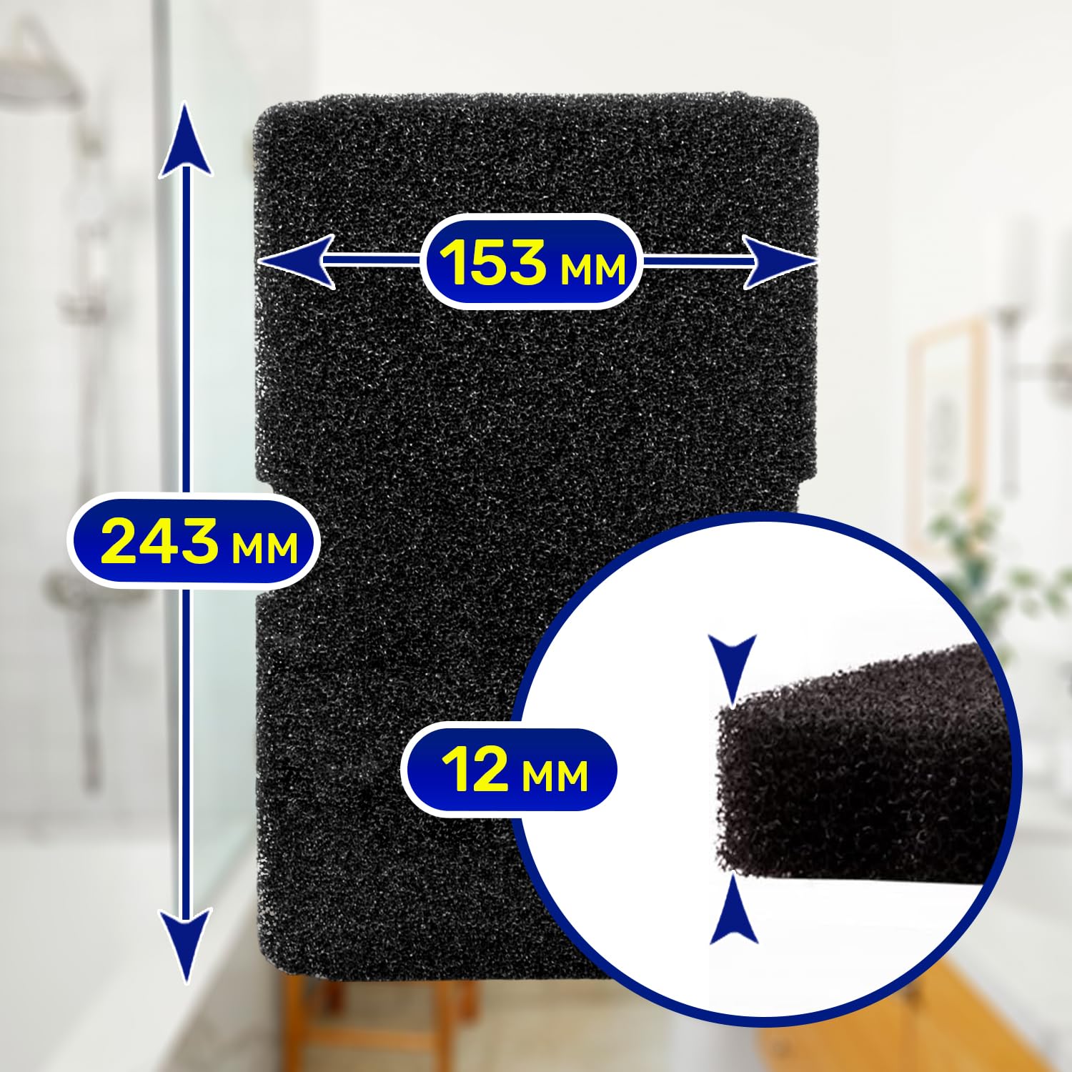 7 Piezas Esponja Filtros para Secadora de Ropa 240 x 155 x 11 mm con Código Original 2964840100 2964840200 2973350100 para Beko para Arcelik 782372152 782372445 782372447 para Smeg – MONTERAL