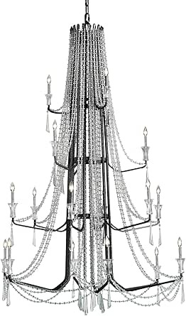 Varaluz Lighting Barcelona - 18 Light 4-Tier Chandelier-Onyx Finish