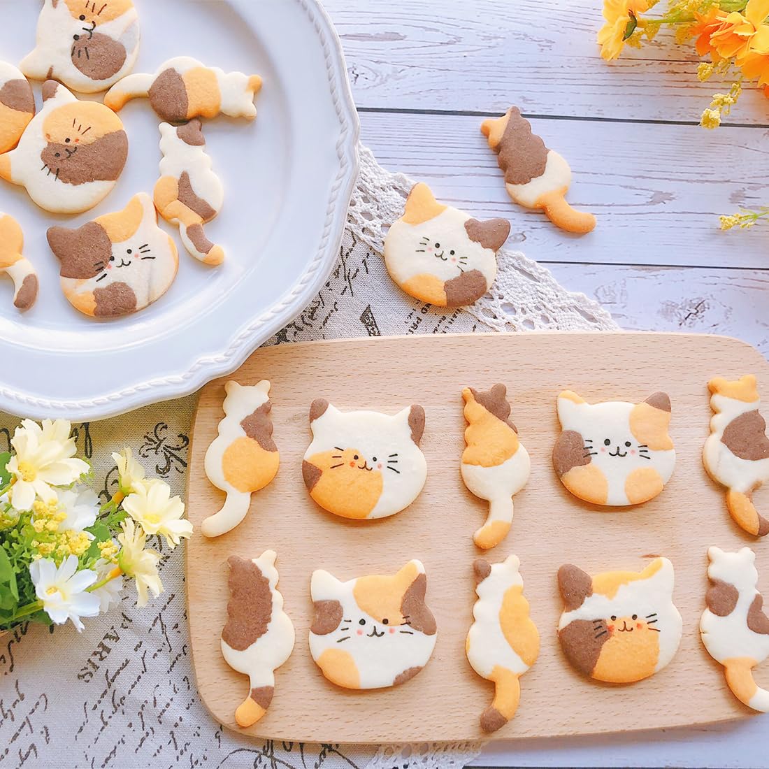 Kat Uitsteekvormen 6 Stuks Katten Uitsteekvormpjes Koekjes Uitsteker Uitsteekvormpjes voor Katten Diy Koekjesvormen Uitsteekvormpjes voor Bakken Desserts voor Katten Themafeestjes Halloween