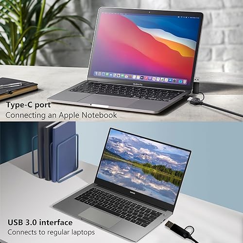 Miniatura 7 de Criello Tarjeta de captura de video, 4K HDMI a USBType-C 1080P 60FPS dispositivo adaptador de captura de video con YUY2 (YUV), captura de video USB