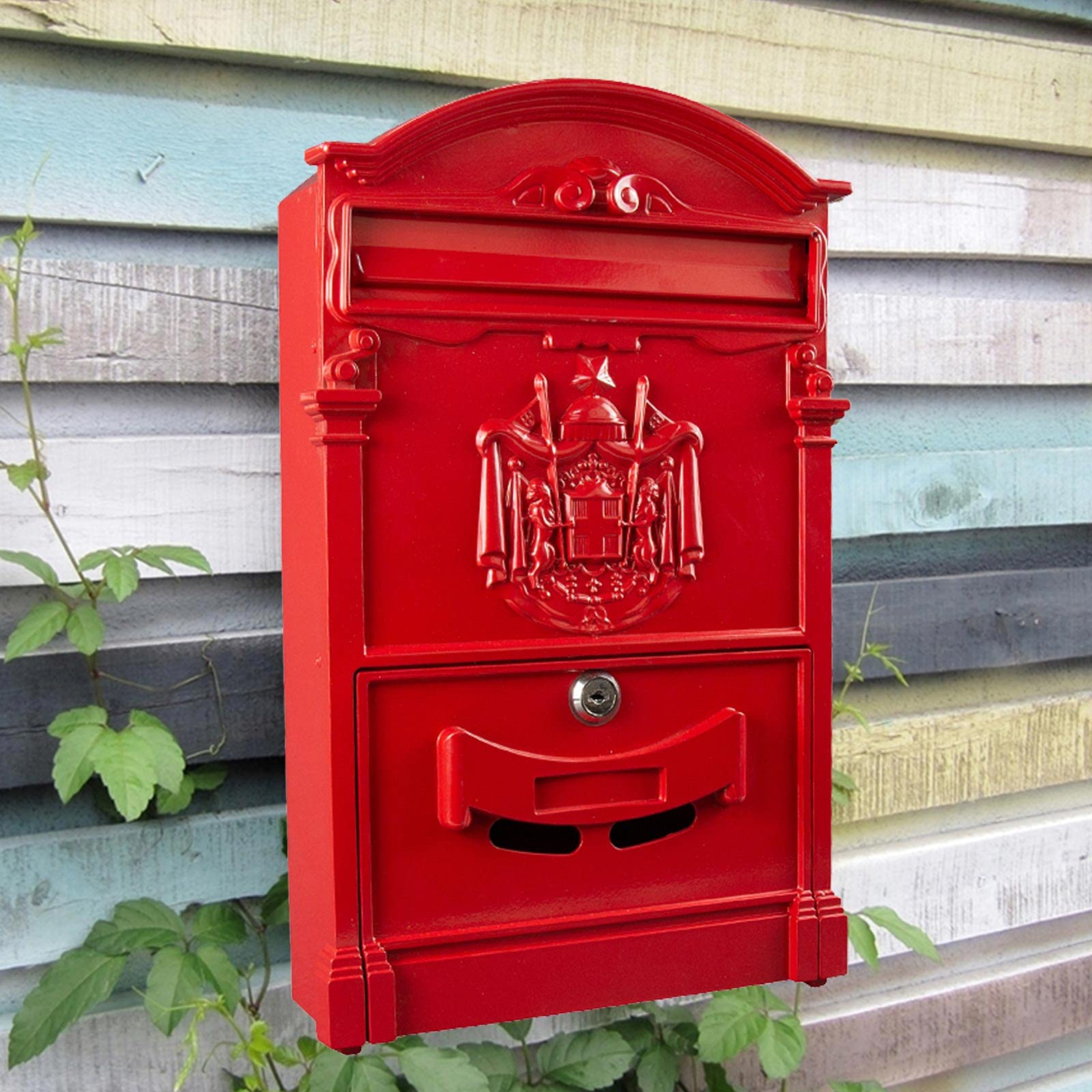 Amazon.co.jp: BOOMLATU ヴィンテージ郵便受け ポストレトロスタイル