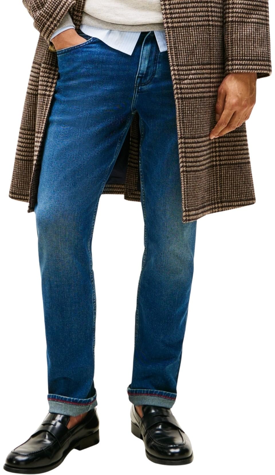 Tommy Hilfiger Men's Denton Oliver Straight Fit Jeans, Blue (Oliver Blue), 32W/33L