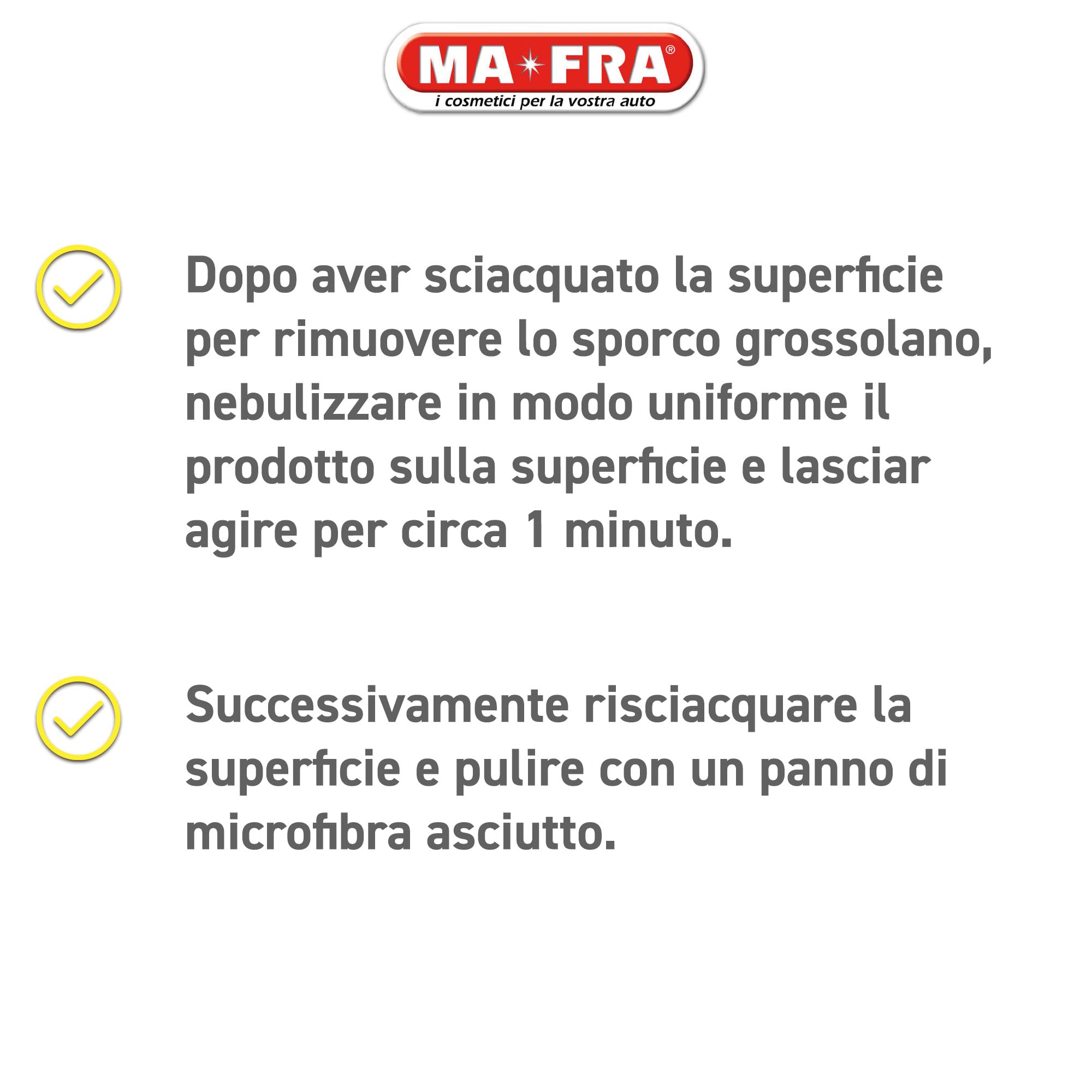 MAFRA, Killer, Detergente Spray per Auto, Elimina Macchie e Tracce di Insetti e Moscerini in modo Facile e Veloce Senza Strofinare, Formato da 500 ml