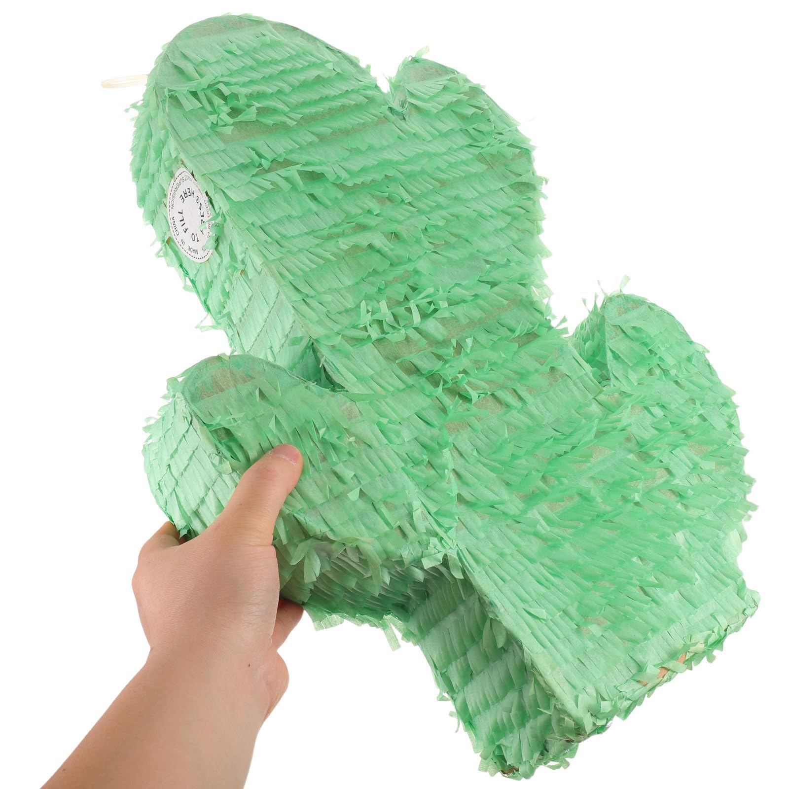 Kisangel Piñata de Cactus de Papel Verde para Celebracion Verano con Juego Interactivo y Fácil de Colgar Adecuado para Fiesta Hawaiana y Cumpleaños Infantil