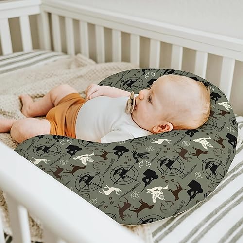 Miniatura 5 de Fundas de almohada de lactancia para niños y niñas, cazadores de perros, animales de caza, fundas de almohada para lactancia materna, alce, cazador