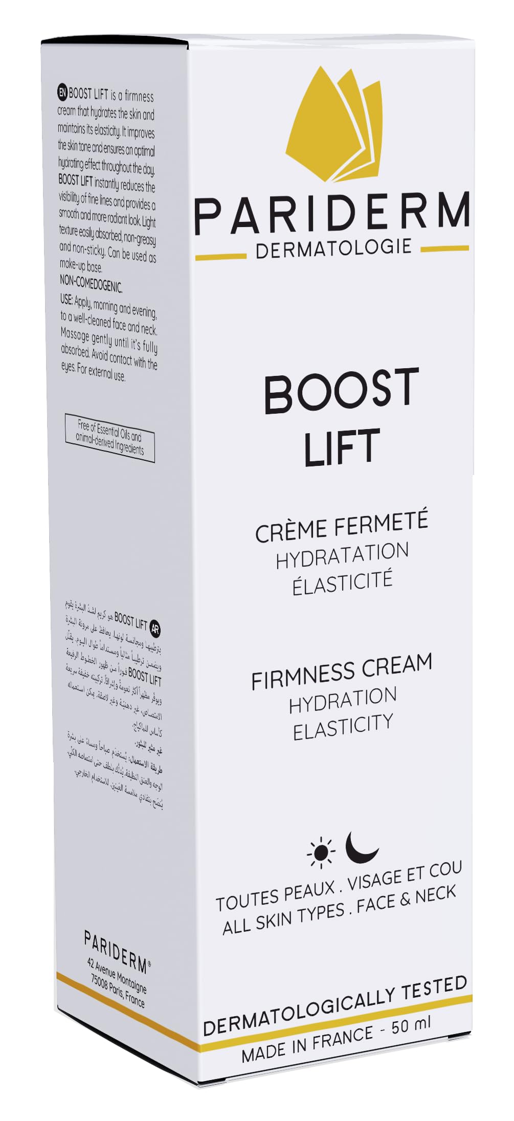 BOOST LIFT – Crème Fermeté, Hydratation, Elasticité – Soin Visage Anti-âge – Pour tous Types de Peaux – 50 ml
