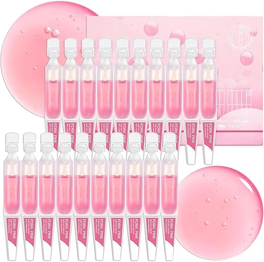 20PCS PDRN Pink One Day Serum, Salmon DNA Repair Essence, Ultra Hydrating Serum with Niacinamide & Hydrolyzed Collagen, Moisturizing & Firming Facial Treatment,for Glowing Skin