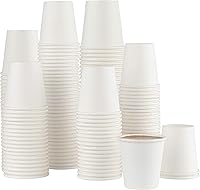 Vista 10 de [Paquete de 100 tazas de café] Tazas de papel desechables de 3 onzas – Taza de café, baño, expreso, enjuague bucal
