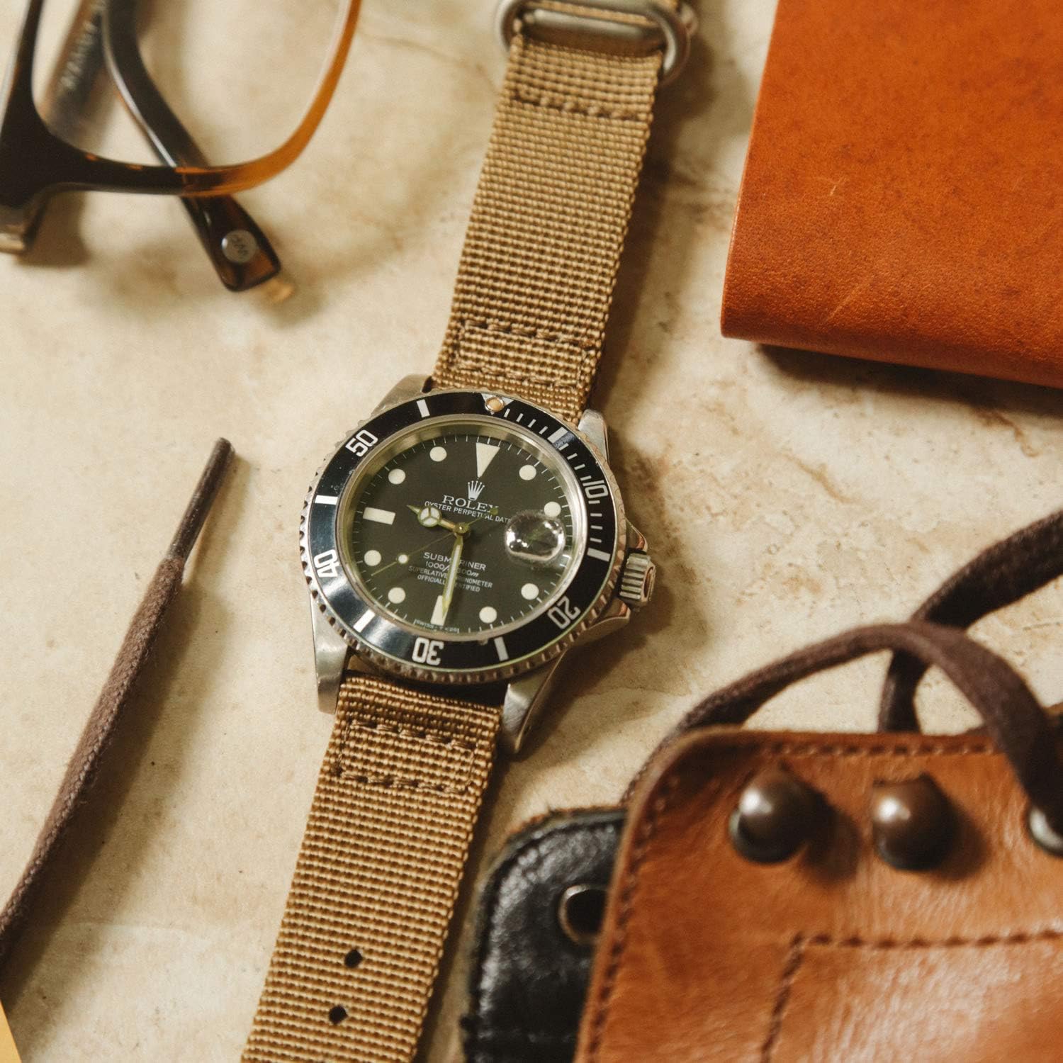 Da Luca Two Piece Ballistic Nylon Watch Strap (Matte Buckle) 18mm 20mm 22mm 24mm 26mm