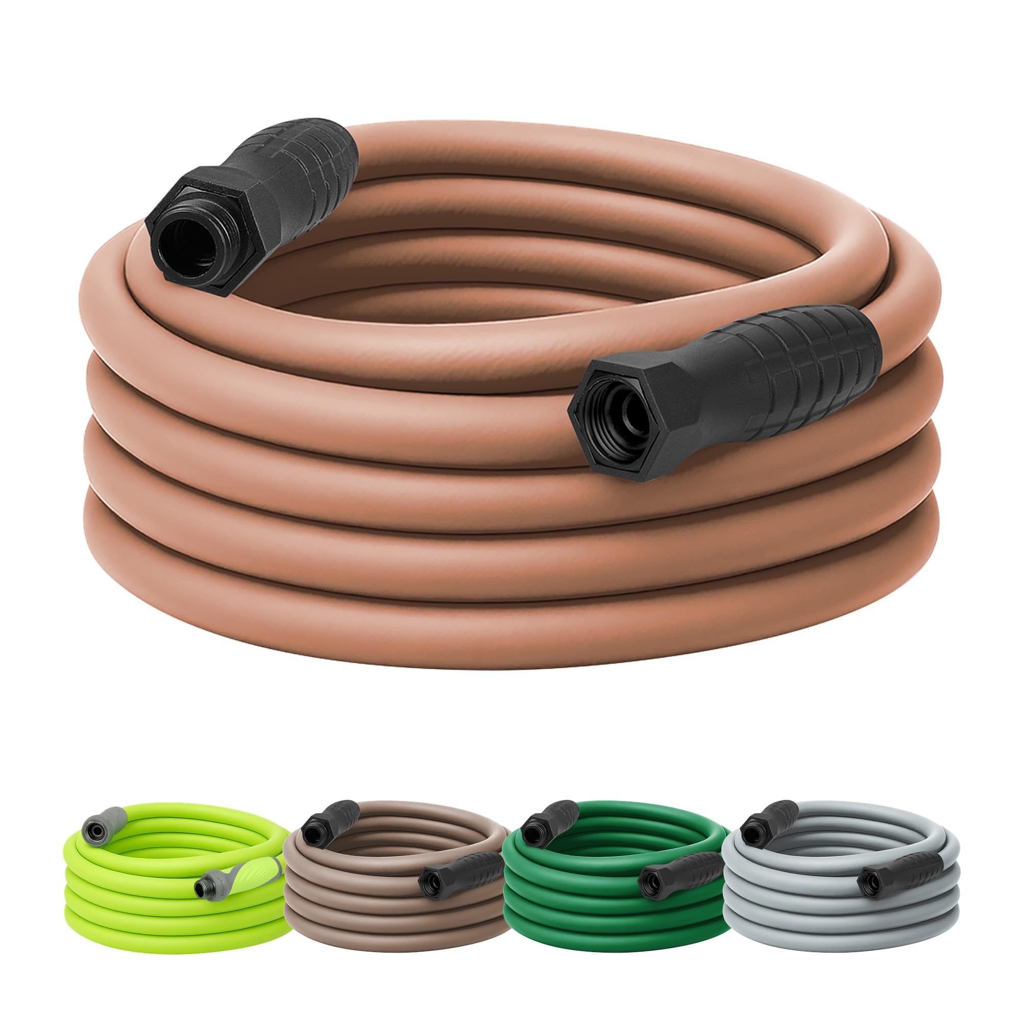 Colors Garden Hose with Swivelgrip, 5/8 in. x 50'., Drinking Water Safe, Red Clay - HFZC550TCS, From the Makers of Flexzilla