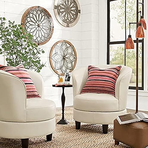 Miniatura 6 de Colyltoy 3 Pieces Farmhouse Wall Decor, Rustic Wood Round Wall Art, Hanging Decoration for Living Room Bathroom Bedroom Home Indoor Outdoor