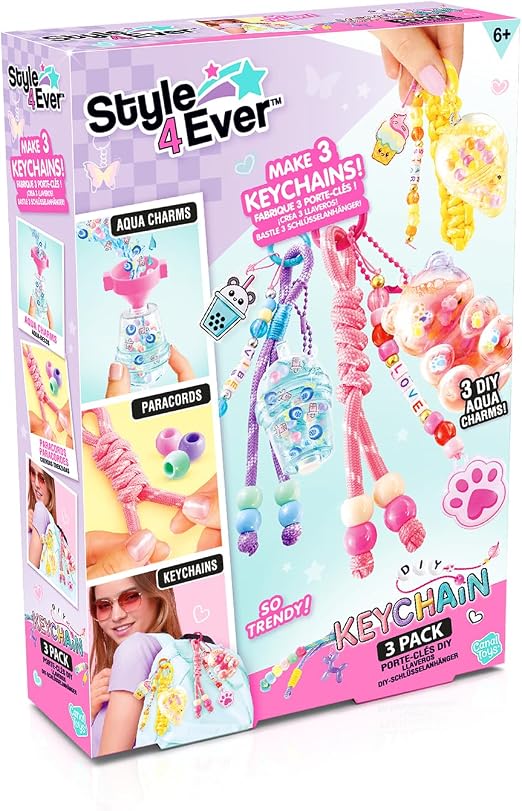 Canal Toys Canal Toys Style 4 Ever Kit de Création de 3 Portes-Clés Aquacharms
