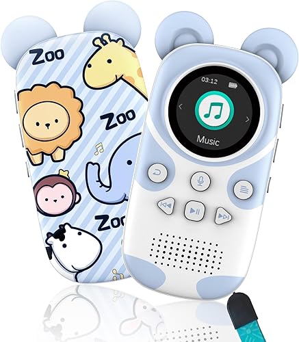 Lindo reproductor MP3 Panda para niños, reproductor de música portátil de dibujos animados de 32 GB, reproductor de MP3 para niños con Bluetooth,