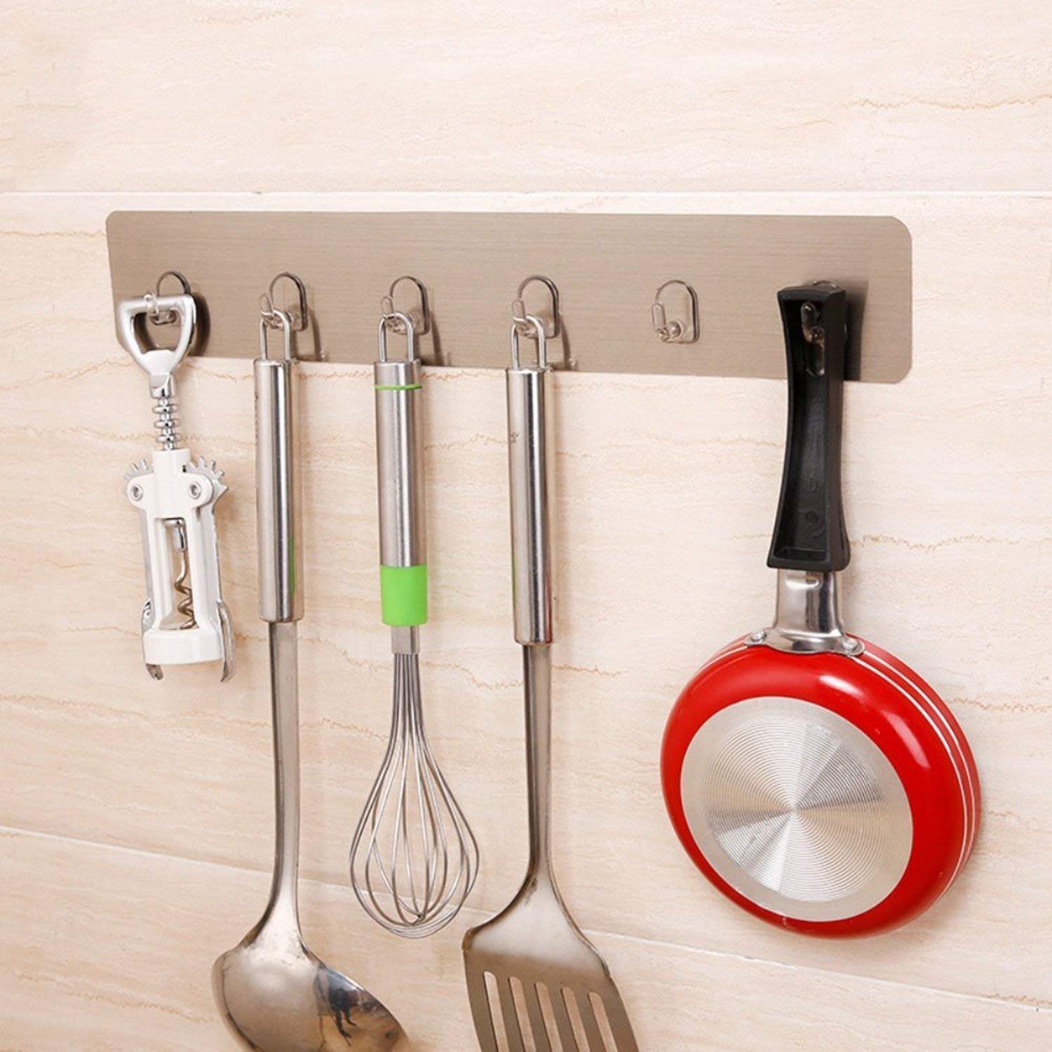 PAYPIN Self Adhesive Wall Hooks, Heavy Duty Sticky Hooks for Hanging Waterproof Transparent Adhesive Hooks for Wall, Wall Hangers for Hanging Kitchen Items