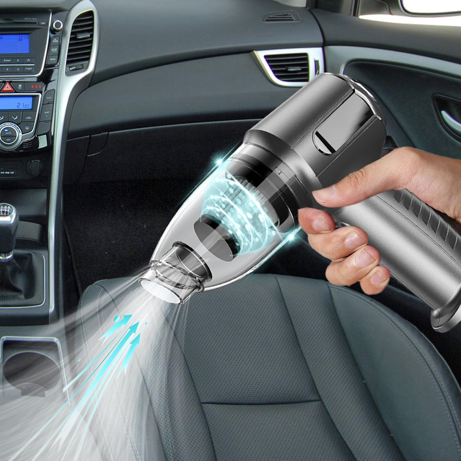 Car Vacuum Super Suction Power Handheld Vacuum Cordless with Accessories USB Portable Vacuums for Cleaning Car Seat Home