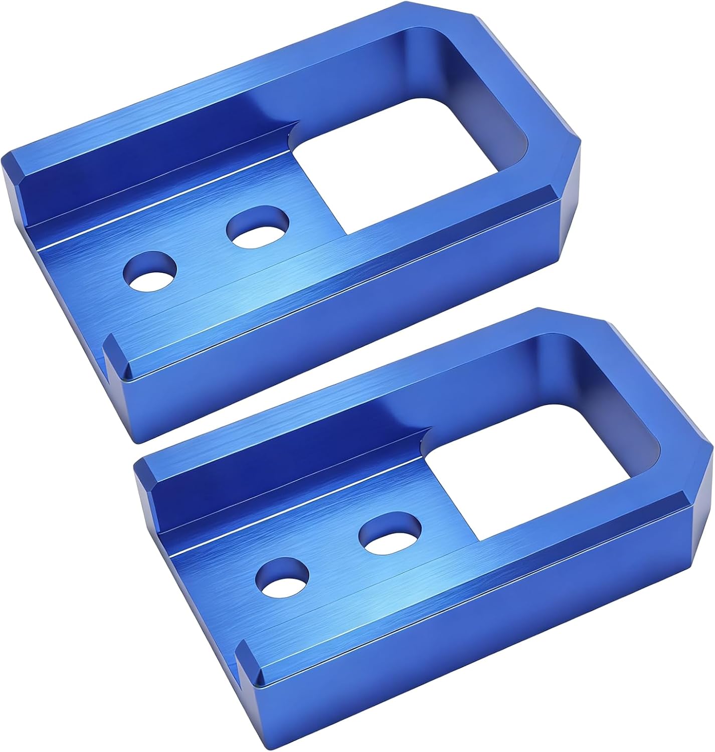 Anxingo 2 PCS Sturdy Front Tow Hooks, Stylish Blue Recovery Hooks, Replacement for Toyota Tacoma 4Runner 2024-2026