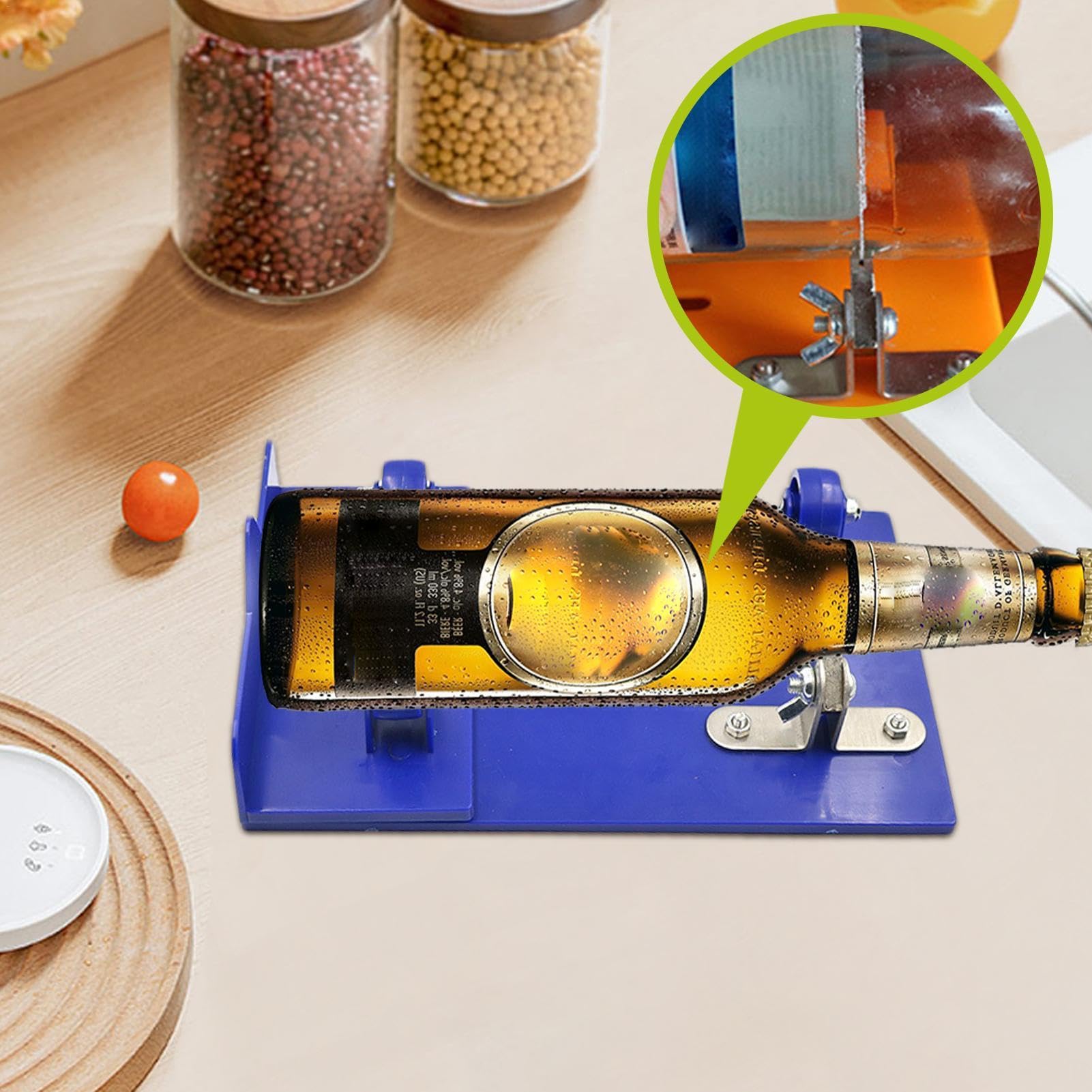 Tagliabottiglie Vetro Fai-da-te | Kit Completo Con Supporto | Per Creare Vasetti, Bicchieri, Decorazioni - Foto 4