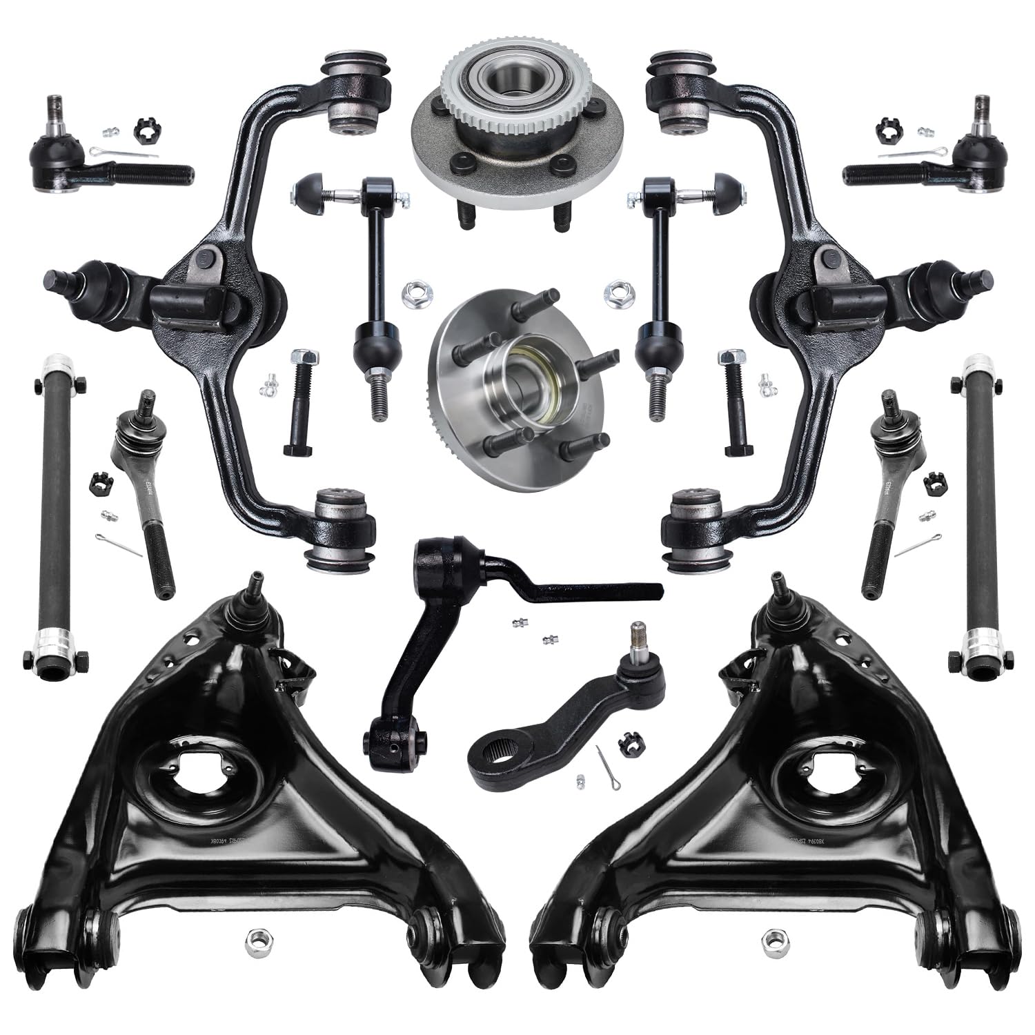 Detroit Axle - 16pc Front End Kit for 1998-2002 Crown Victoria Town Car