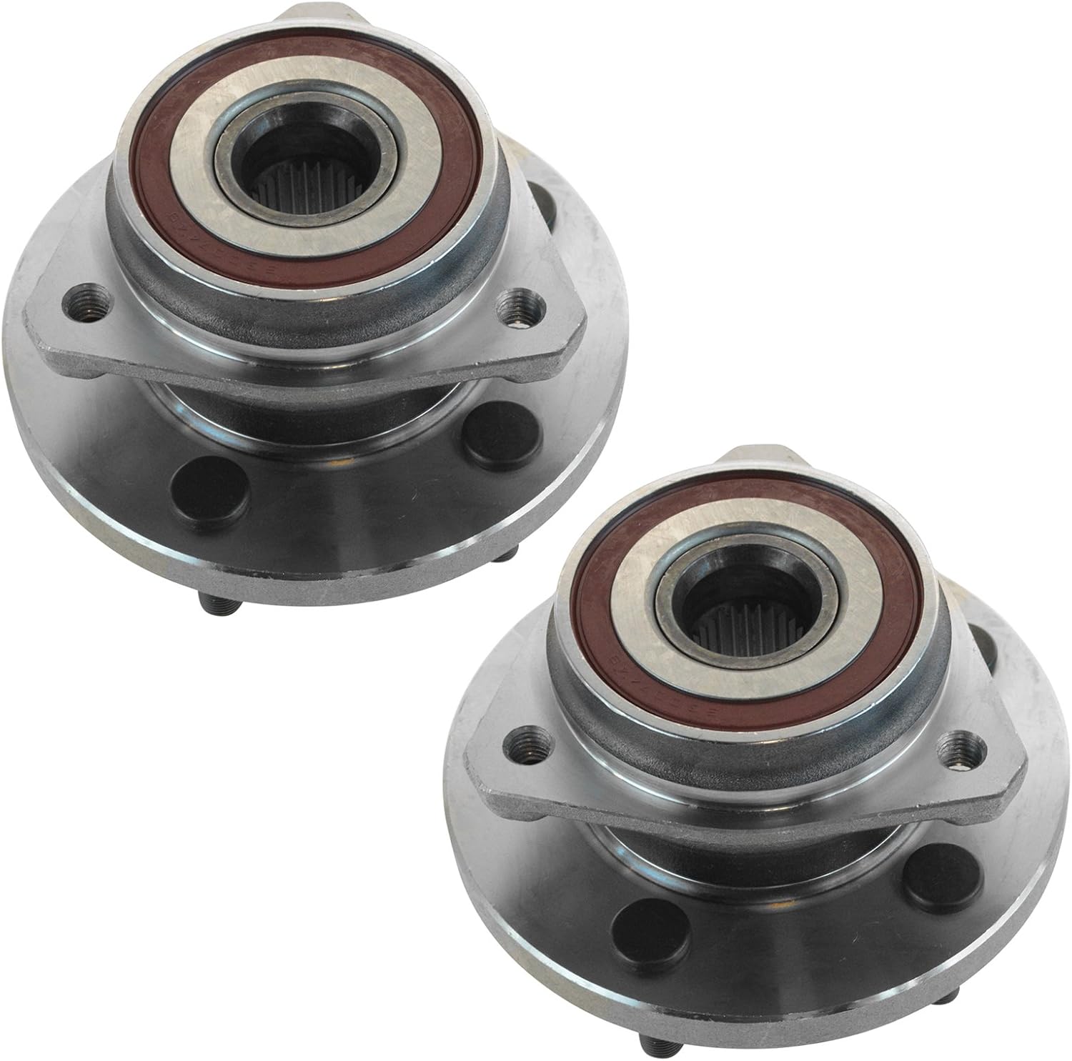 TRQ Front Left and Right Wheel Bearing and Hub Assembly Set 2 Piece Compatible with 1999-2004 Jeep Grand Cherokee