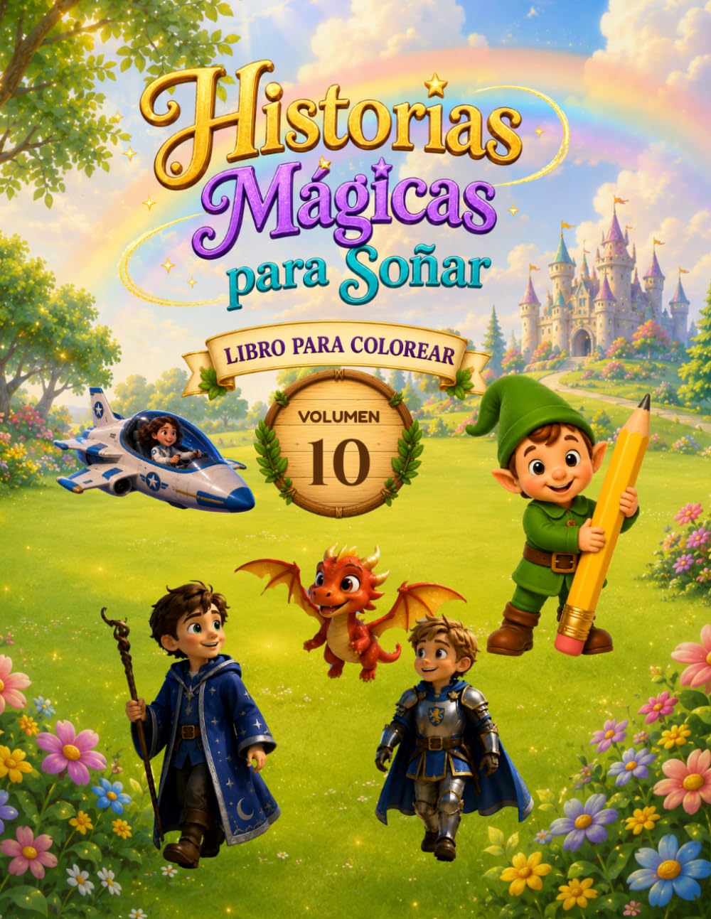 Historias Mágicas para Soñar - Volumen 10: Libro para Colorear (Historias Mágicas para Soñar - Libros para Colorear)
