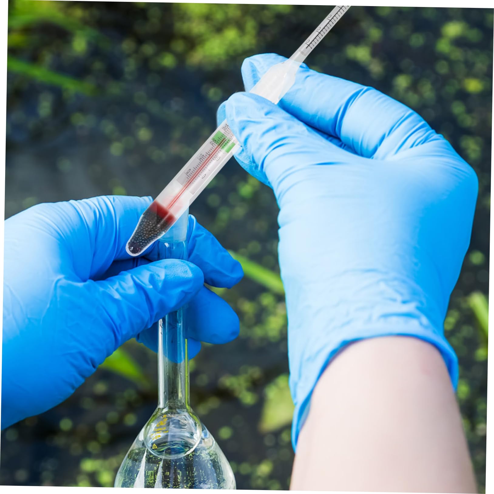 SOLUSTRE Salt Water Tank Test Set Digital Meter Glass Salinometer Aquarium Hydrometer Precision Measurement