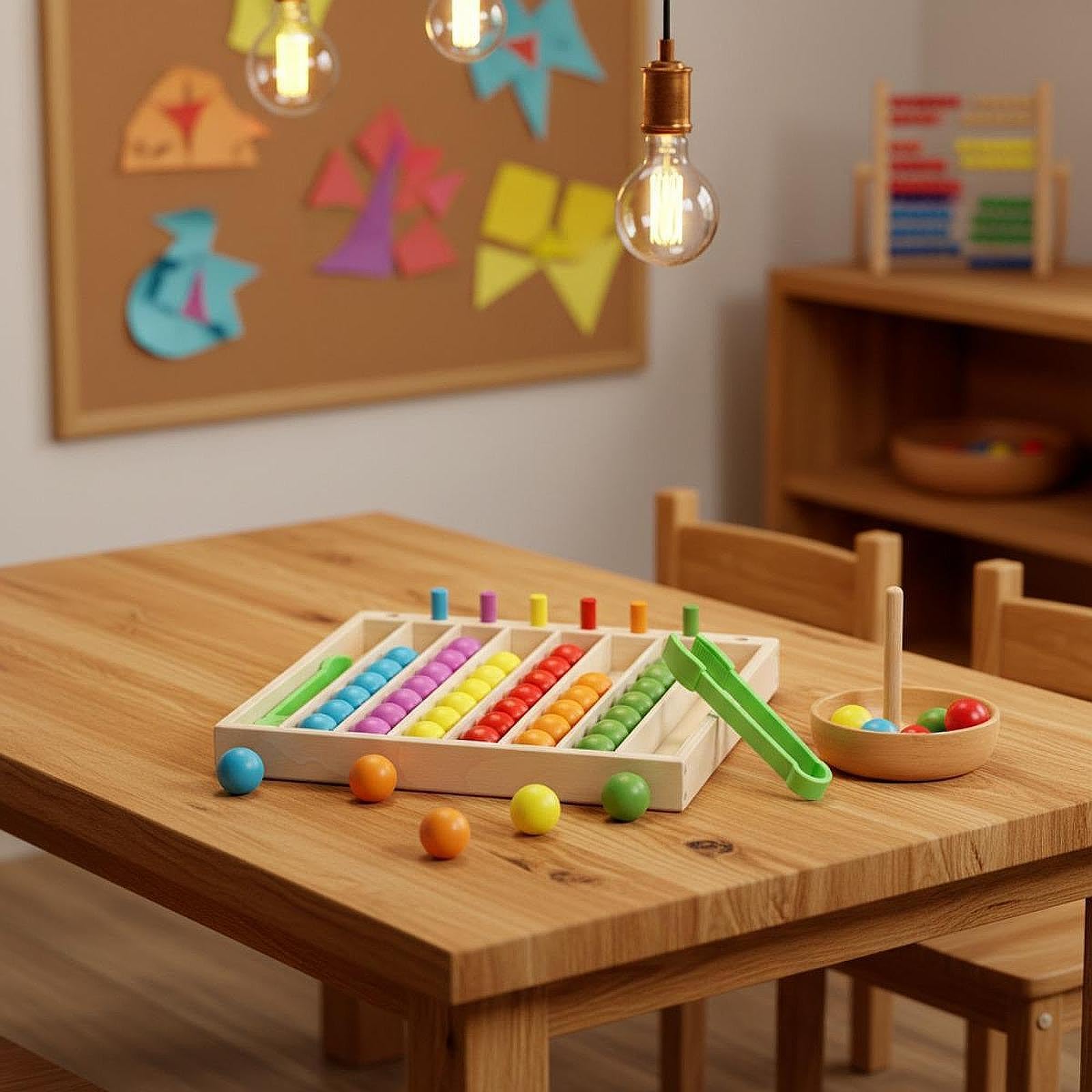 Harilla Juego Educativo clasificación Bolas Colores para niños y niñas 3 años en