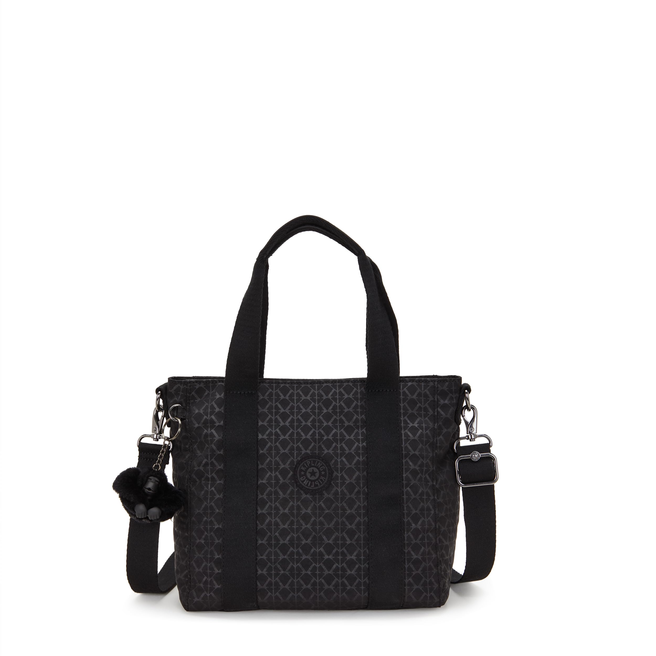 Kipling ASSENI MINI Small tote, Totes, Signature Emb (Black)