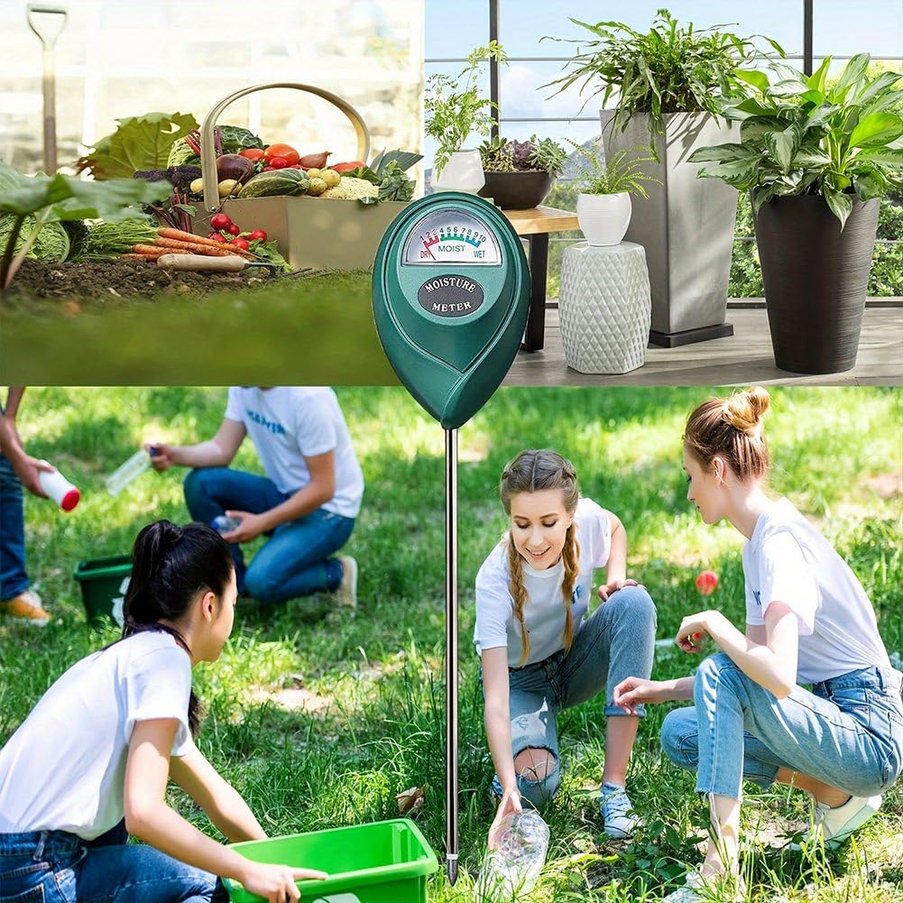 Medidor de Humedad del Suelo (Paquete de 2), 40 cm de, para Plantas en Maceta, Detector de Humedad del Suelo.