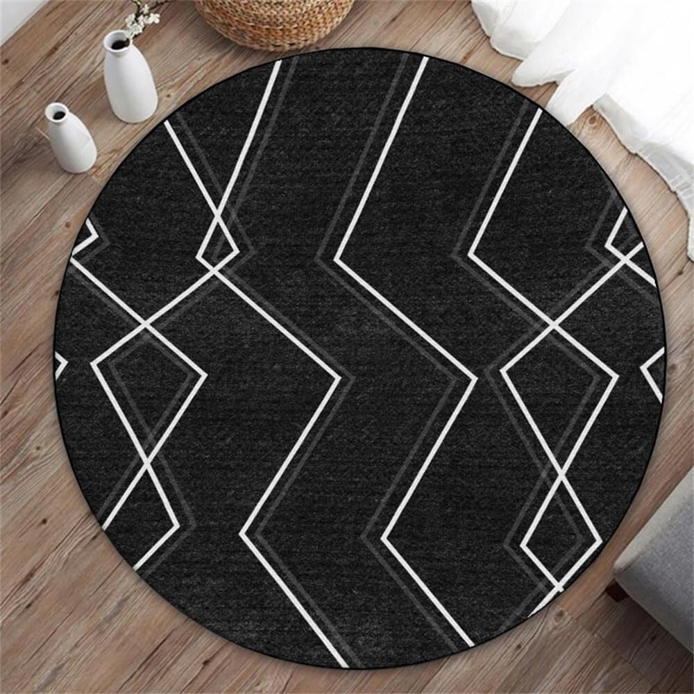 SSDDLZEQ Premium durable range Round Office Chair Mat, Suitable For Carpets And Hardwood Floors(A,140cm)