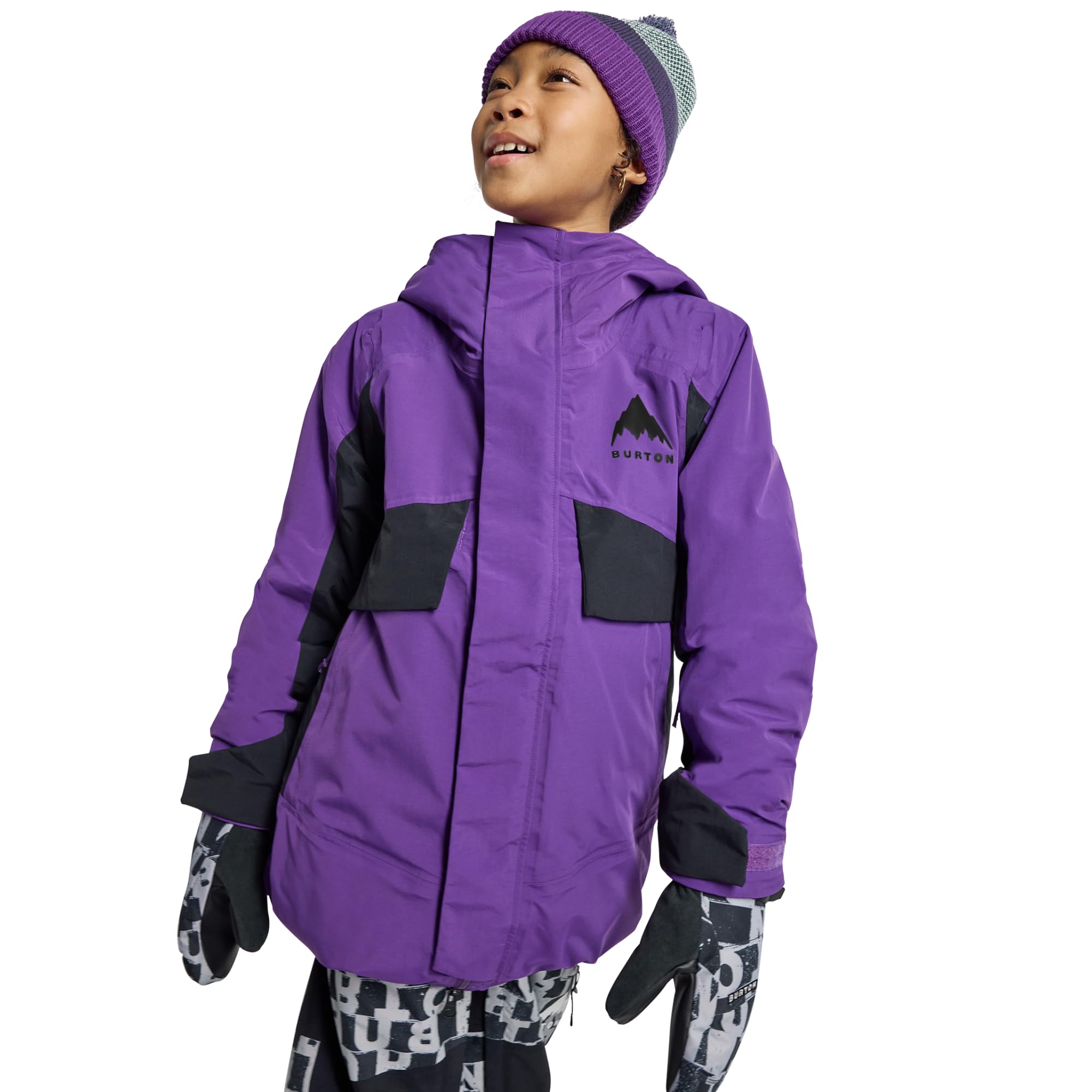 Burton Kids’ Ascutney 2-Layer Insulated Jacket – Waterproof Winter Coat for Boys & Girls with Room to Grow System