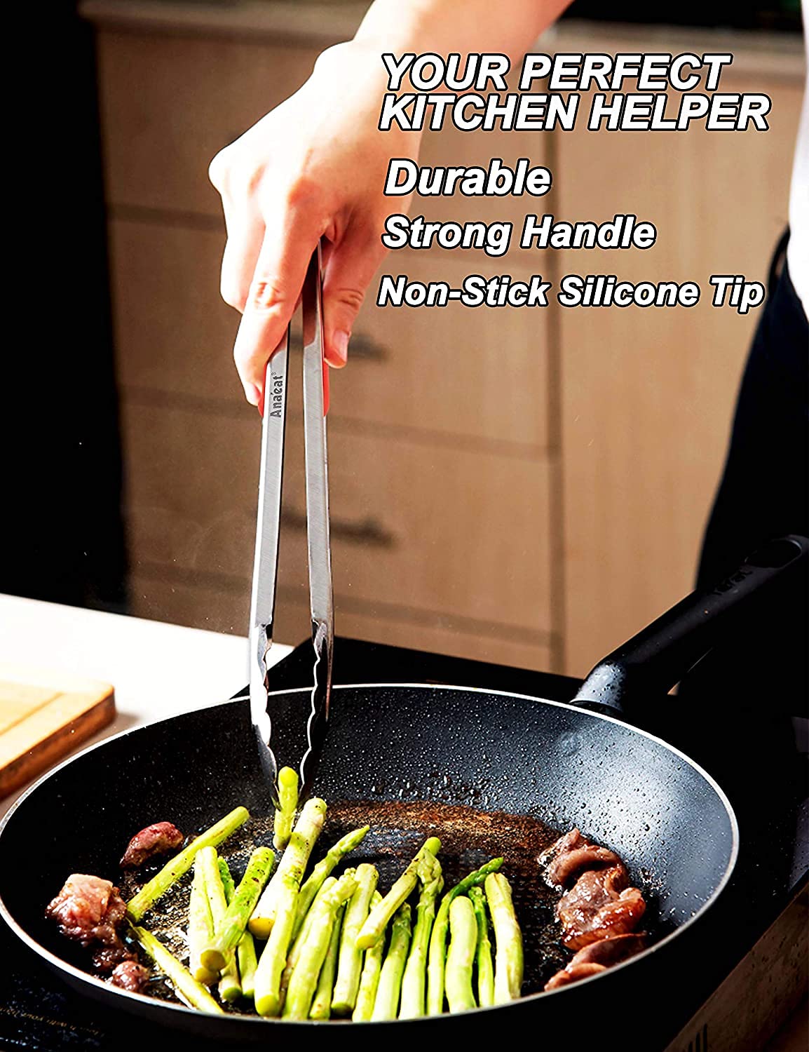 Pinze da cucina in acciaio inox, 23 cm Set da 3 ... - Leroy Merlin