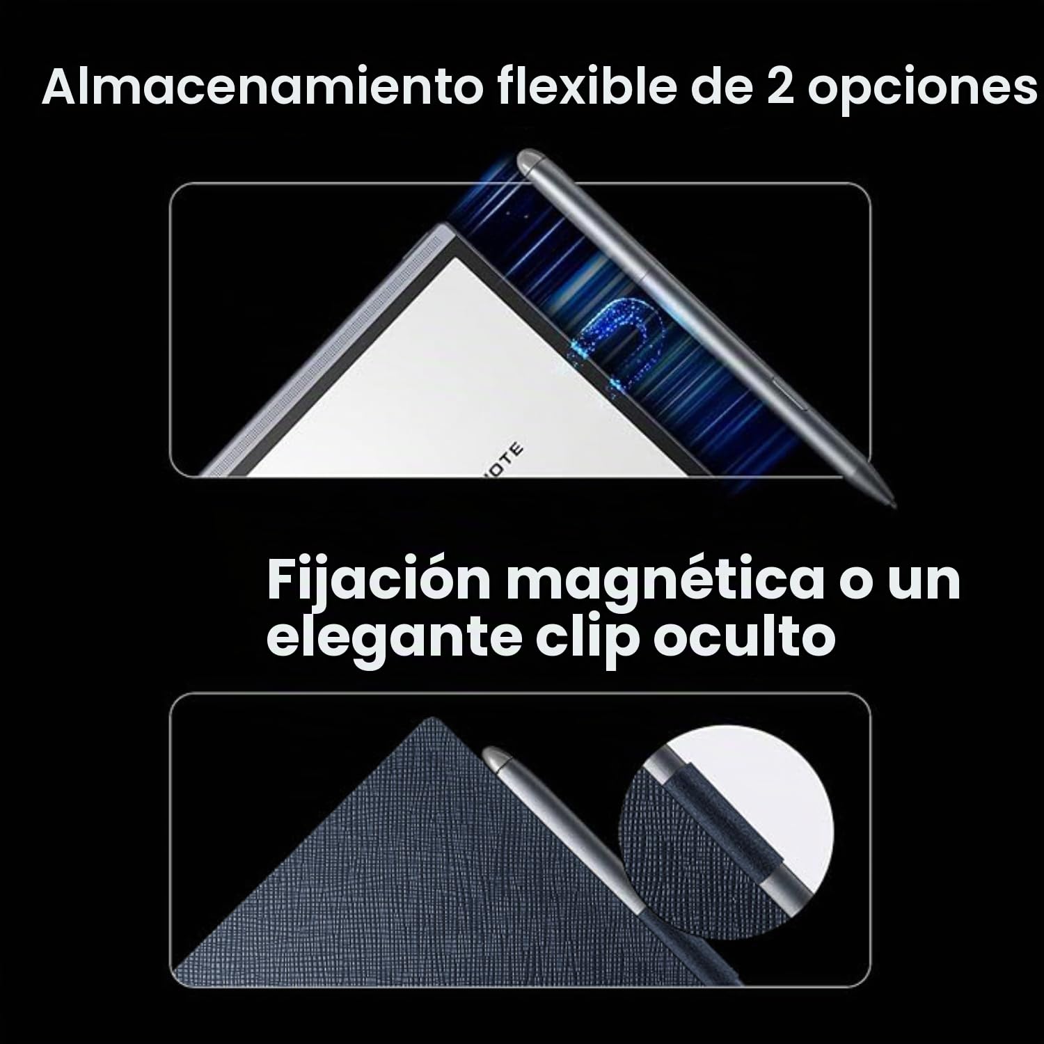 iflytek Paper Tablet 8.2" Funda de Piel sintética, Delgada y Ligera, Funda Duradera con Clip para lápiz para Tableta, Resistente al Agua y al Polvo, Color Azul