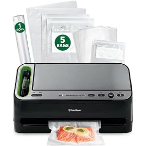 FoodSaver V4400 2-in-1 Vacuum Sealer Machine with Automatic Vacuum Sealer Bag Detection and Starter Kit