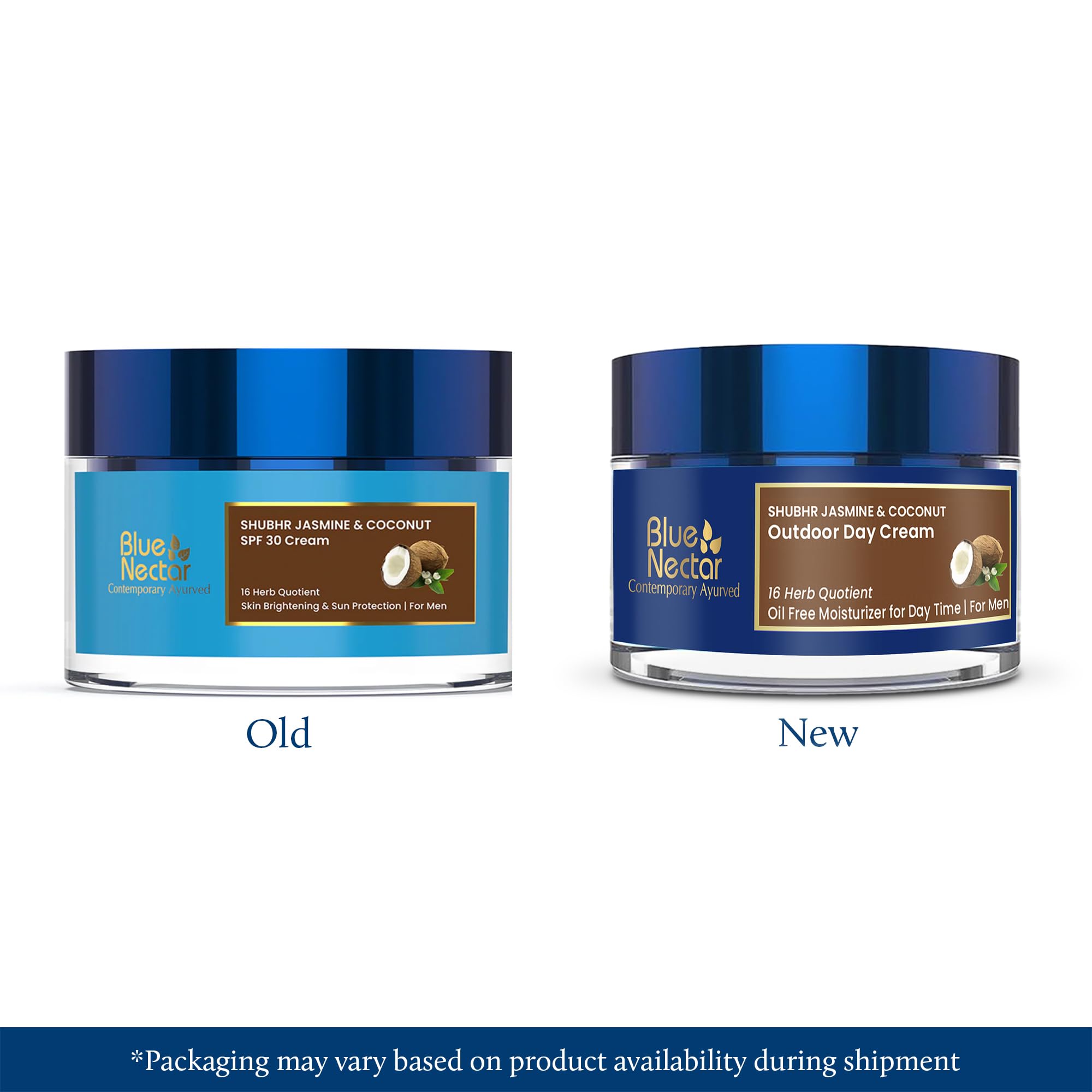Blue Nectar Coconut Face Cream with SPF 30 Sunscreen for Men